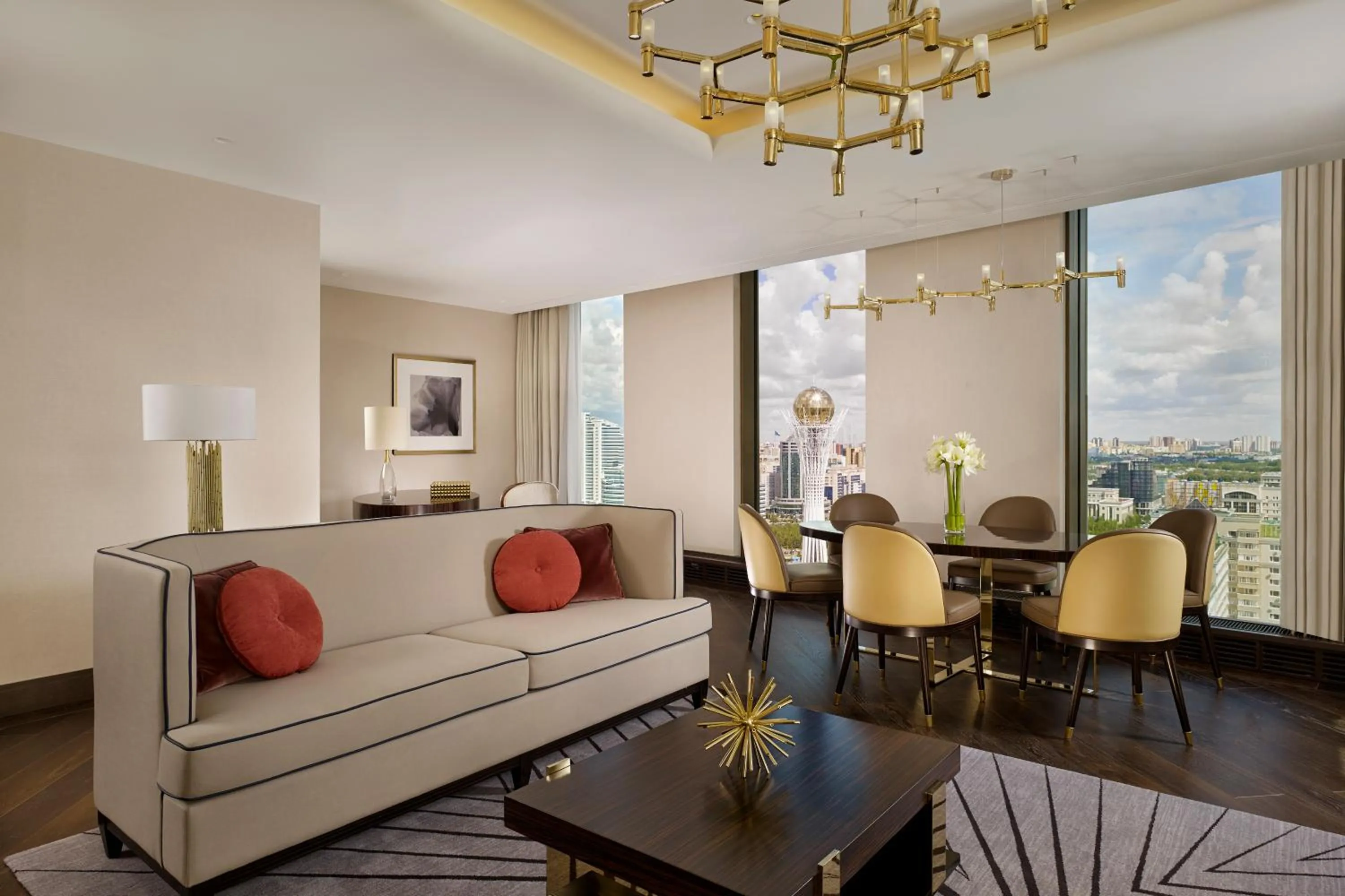 Living room in The Ritz-Carlton, Astana