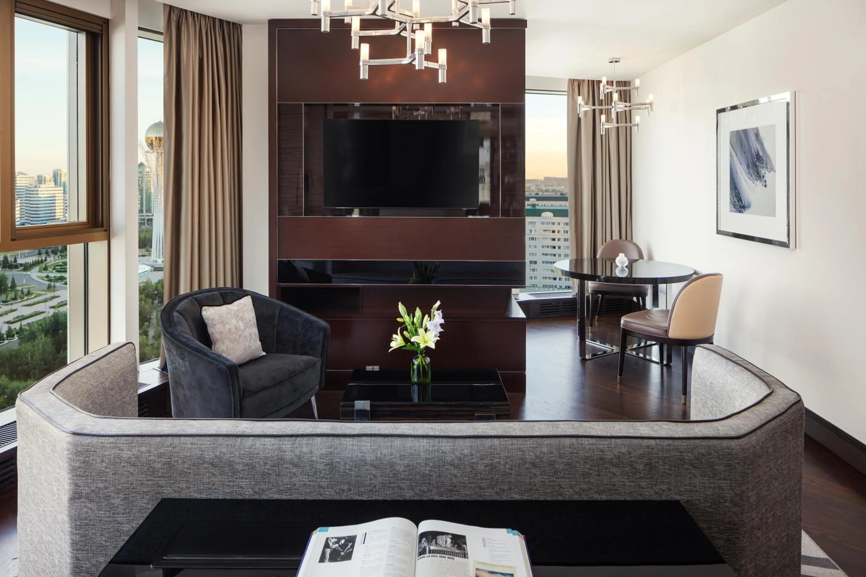 Living room in The Ritz-Carlton, Astana