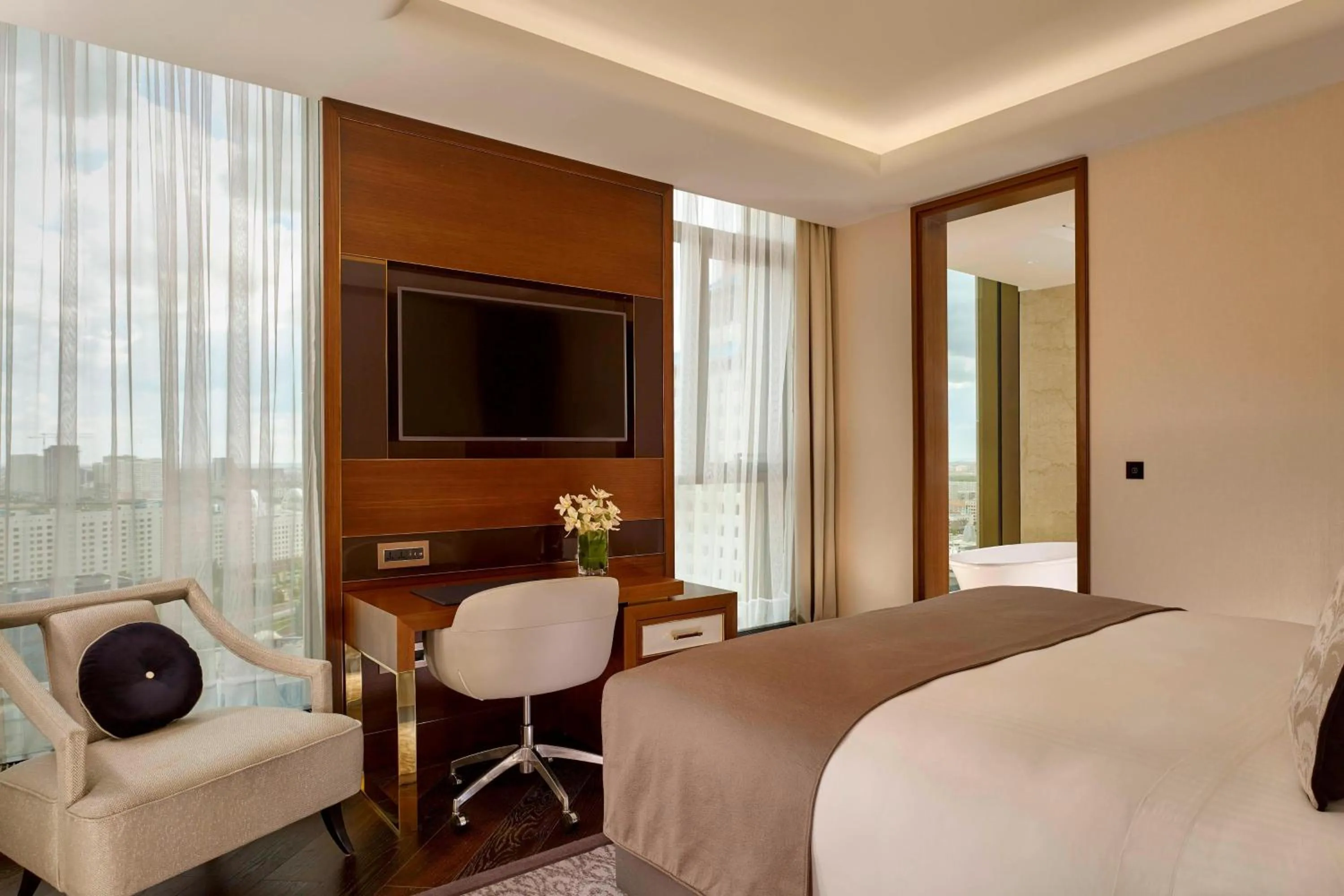 Photo of the whole room, Bed in The Ritz-Carlton, Astana