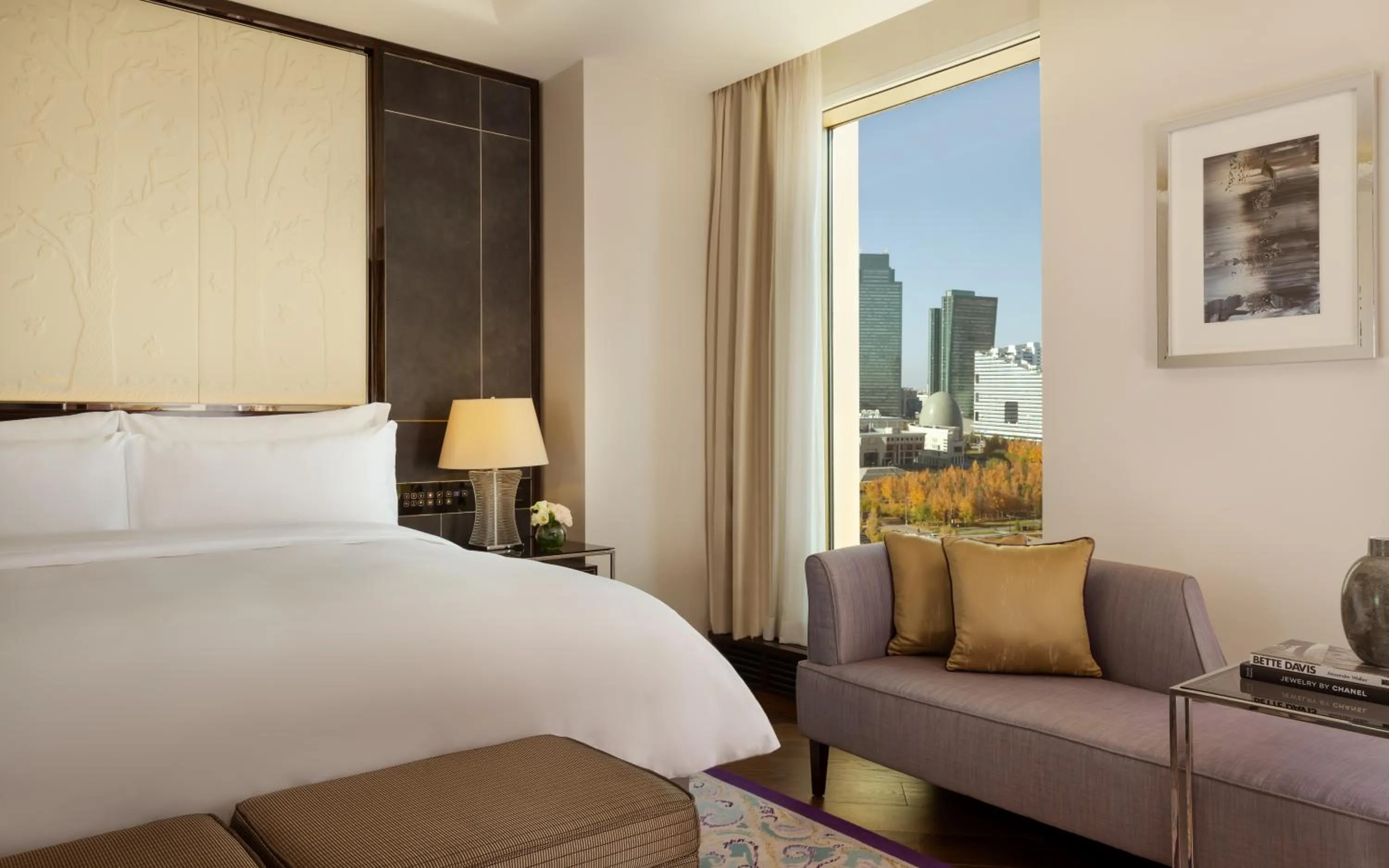 Bed in The Ritz-Carlton, Astana