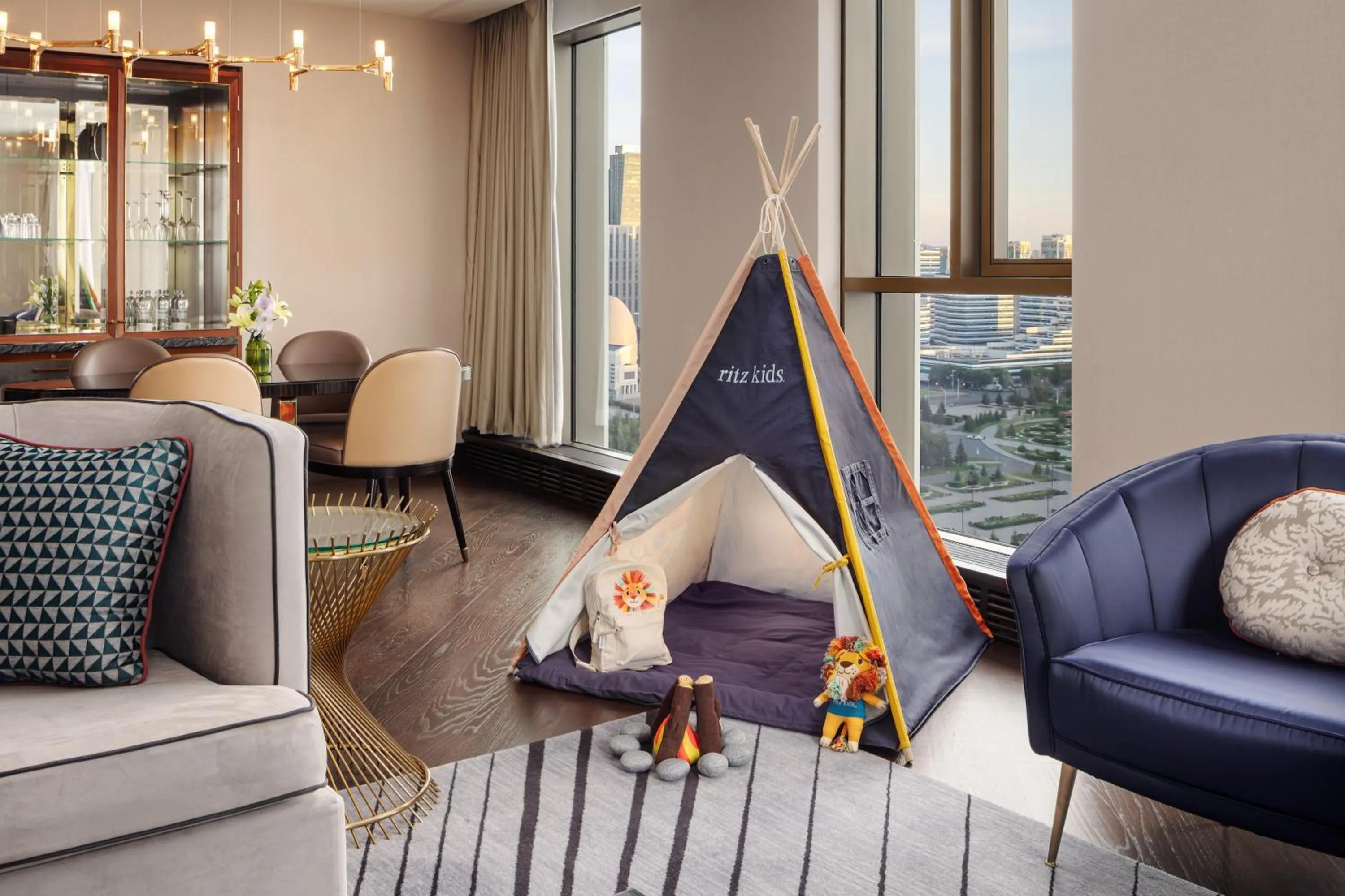 Living room in The Ritz-Carlton, Astana