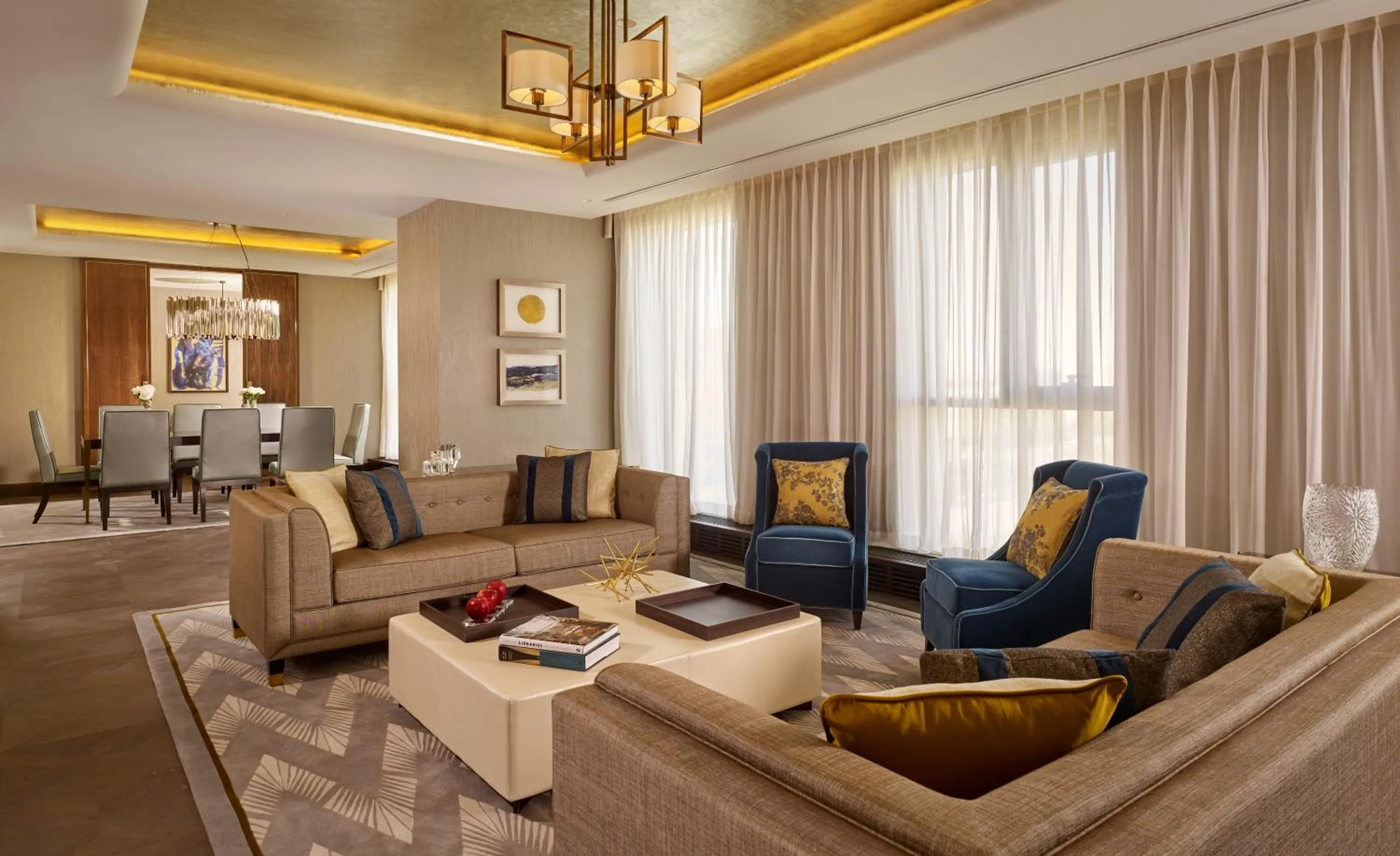 Living room in The Ritz-Carlton, Astana