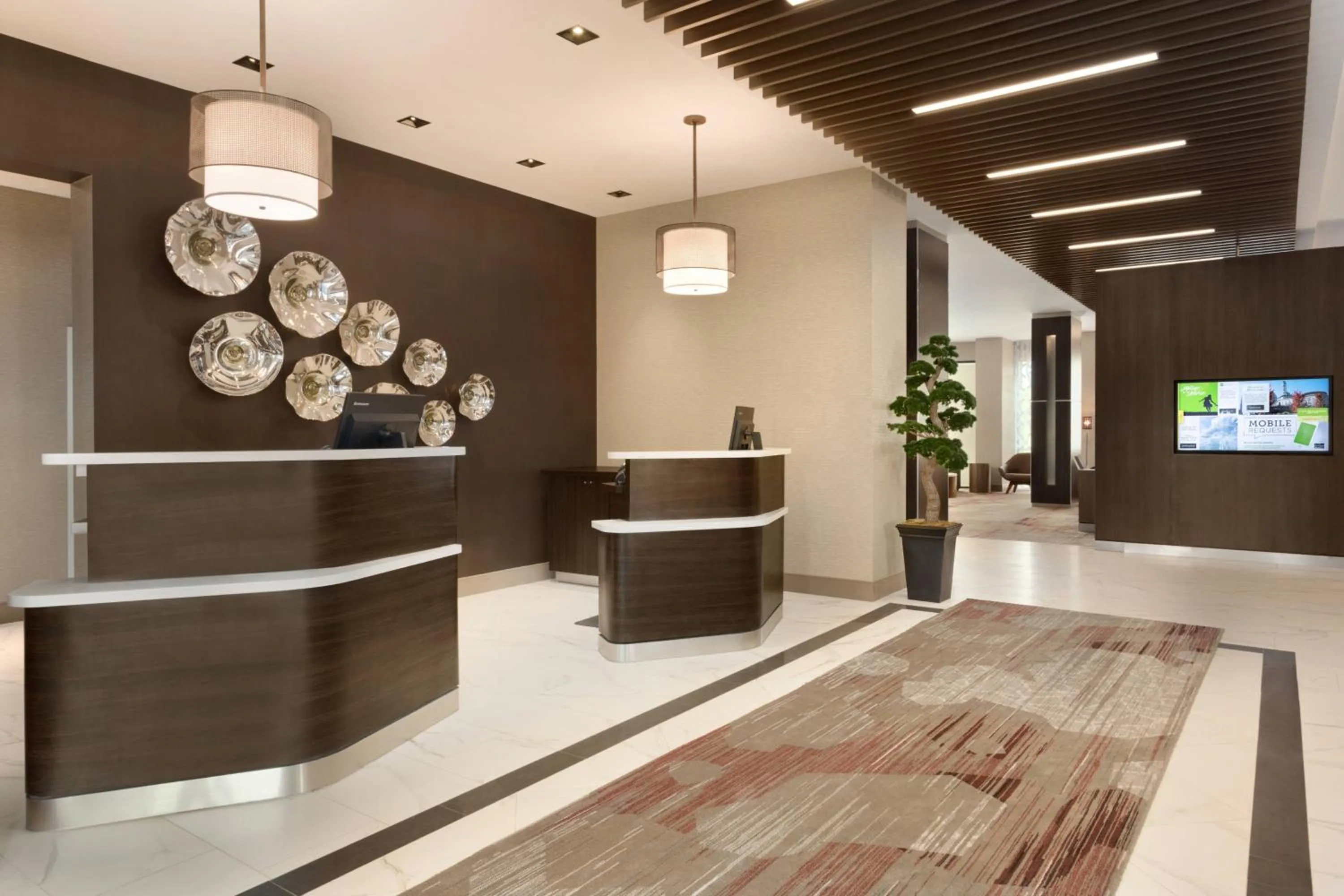Lobby or reception in Courtyard by Marriott Toronto Mississauga/West
