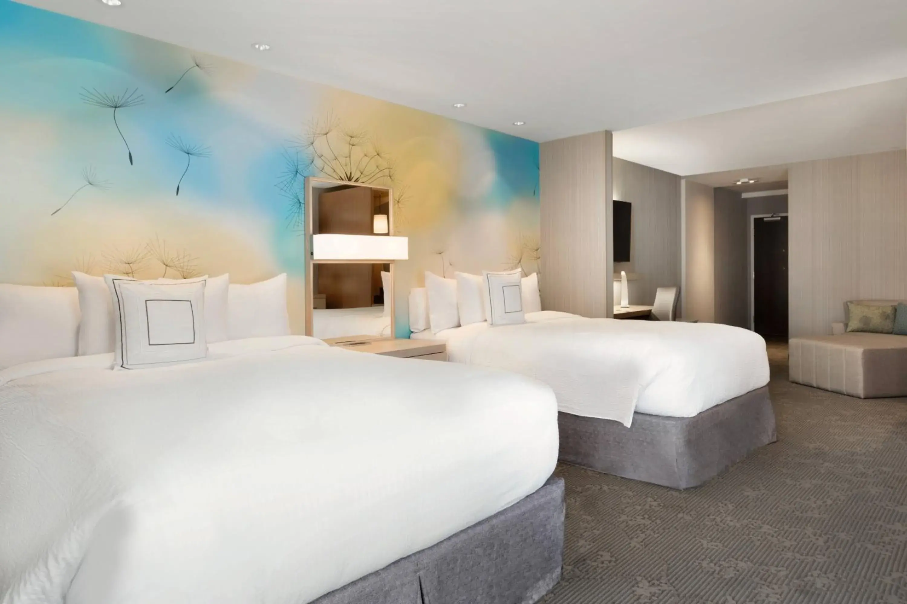 Studio with Two Queen Beds and Sofa Bed in Courtyard by Marriott Toronto Mississauga/West Studio with Two Queen Beds and Sofa Bed in Courtyard by Marriott Toronto Mississauga/West