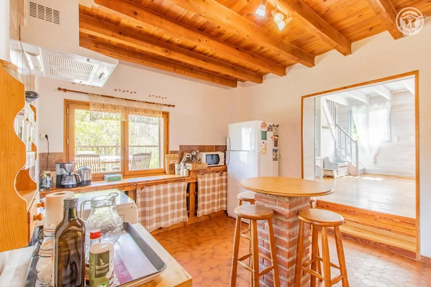 Kitchen or kitchenette in Gîte de la Colombière