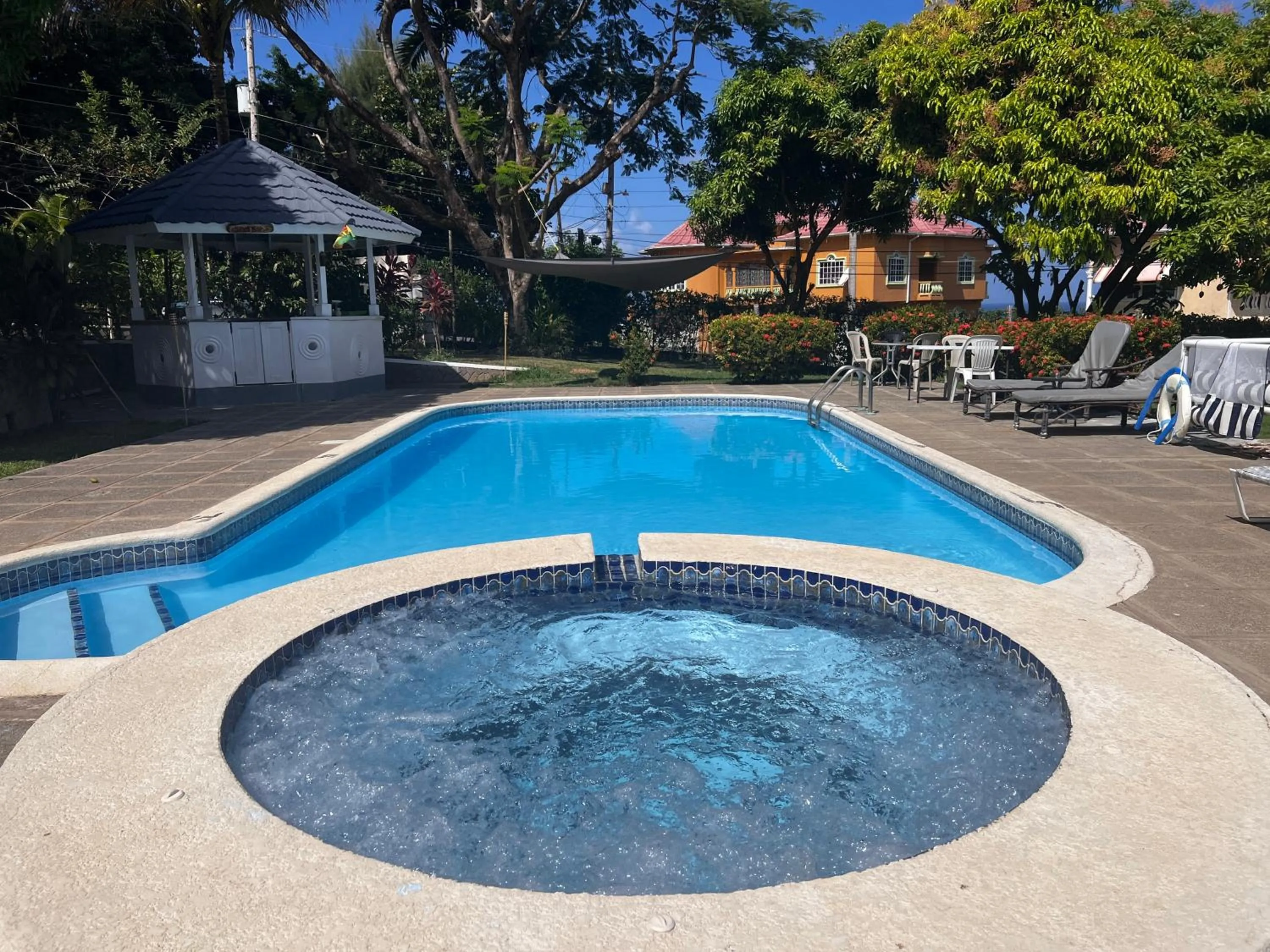 Swimming pool in All Nations Guest House
