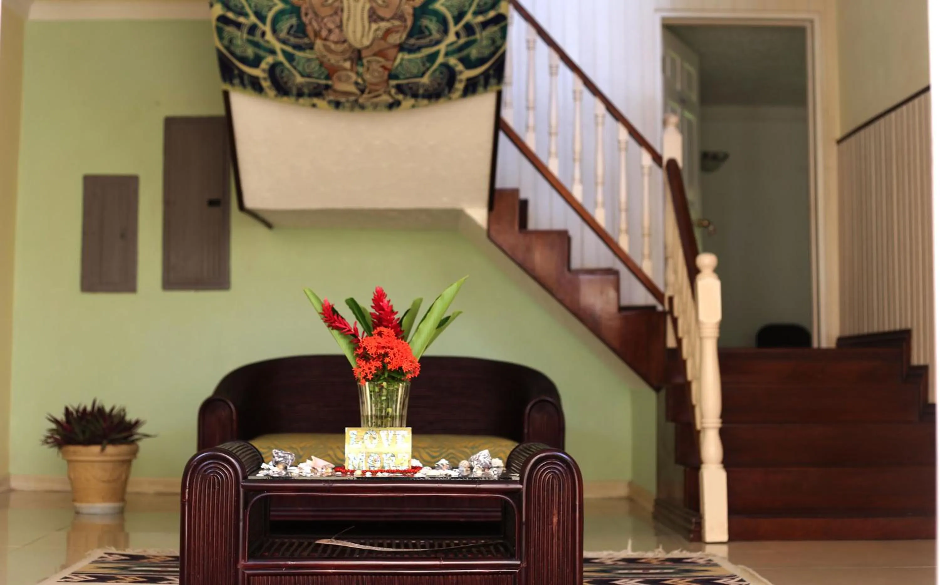 Lobby or reception in All Nations Guest House