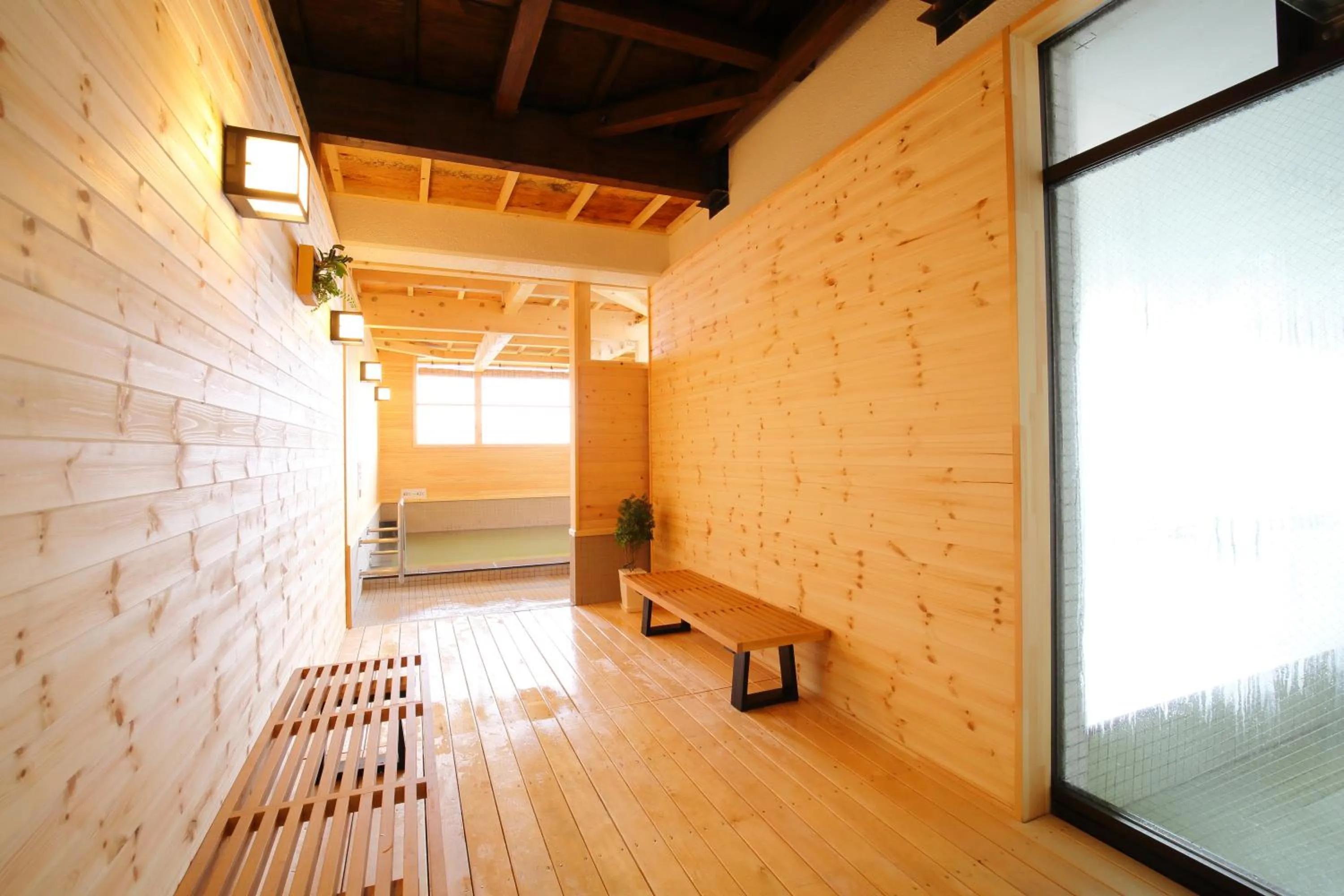 Open Air Bath in Toya-onsen Hotel Hanabi
