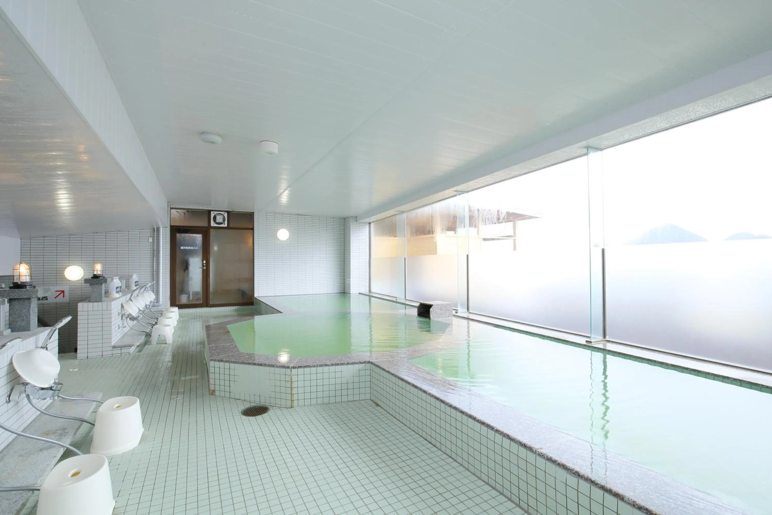 Hot Spring Bath in Toya-onsen Hotel Hanabi