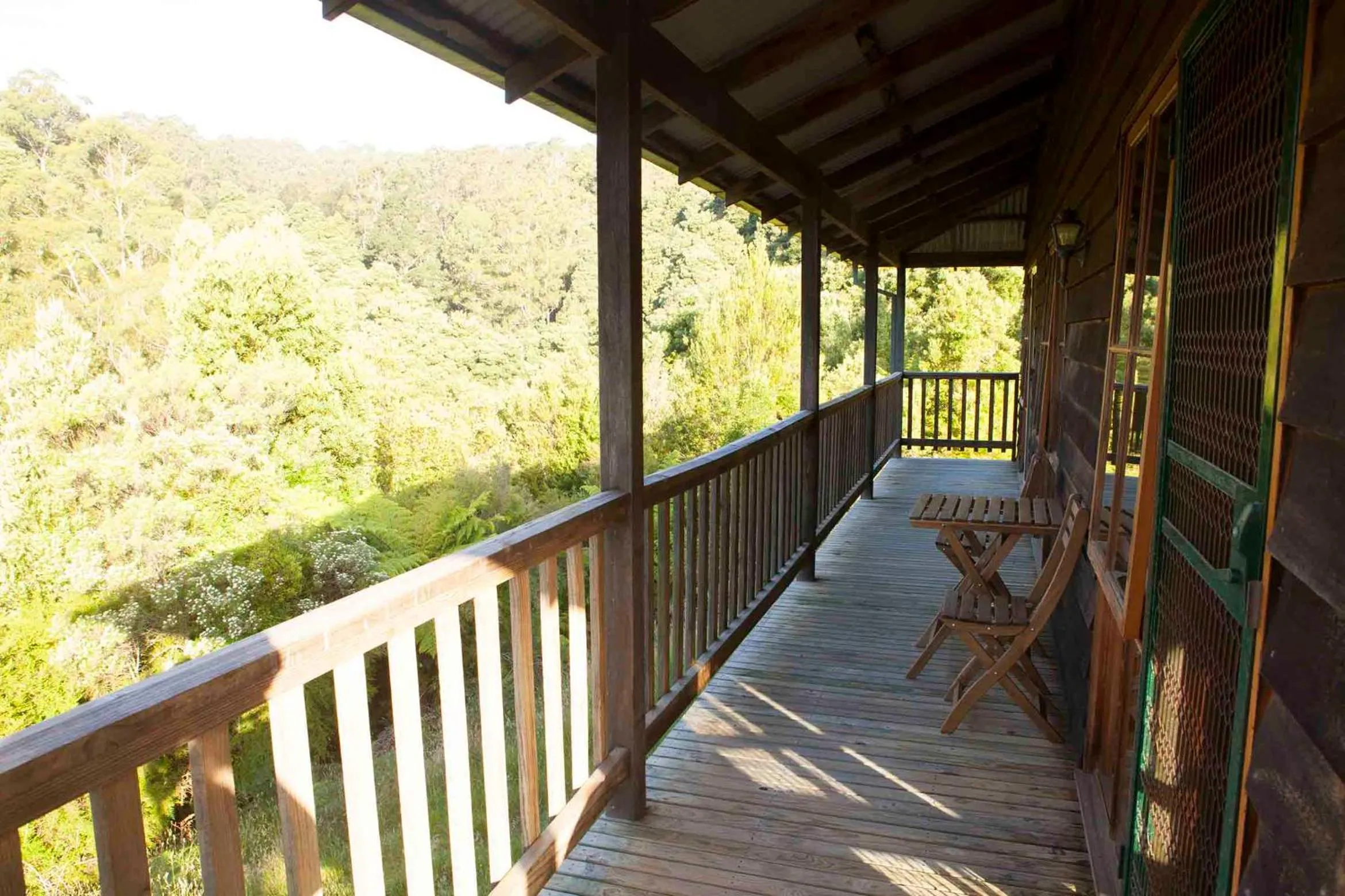 Balcony/Terrace in Tall Trees Eco Retreat - Blackwood Cottage