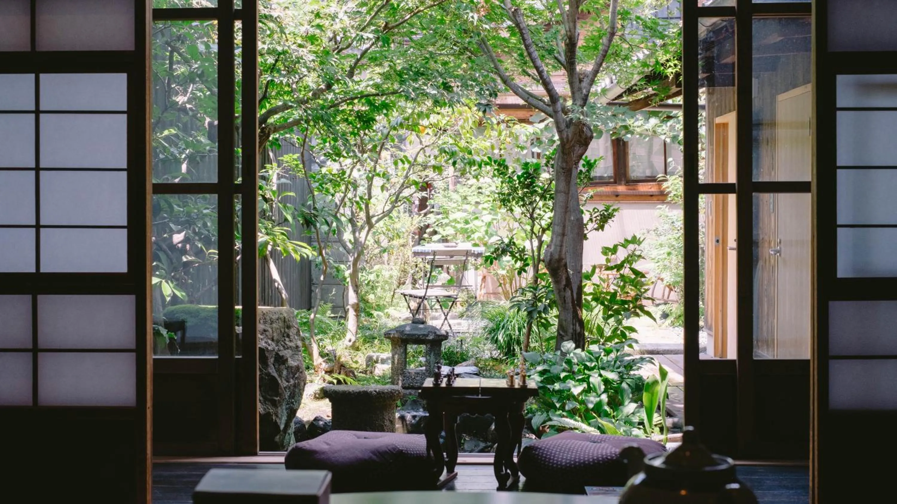 Garden in お宿梅夜Guesthouse Umeya