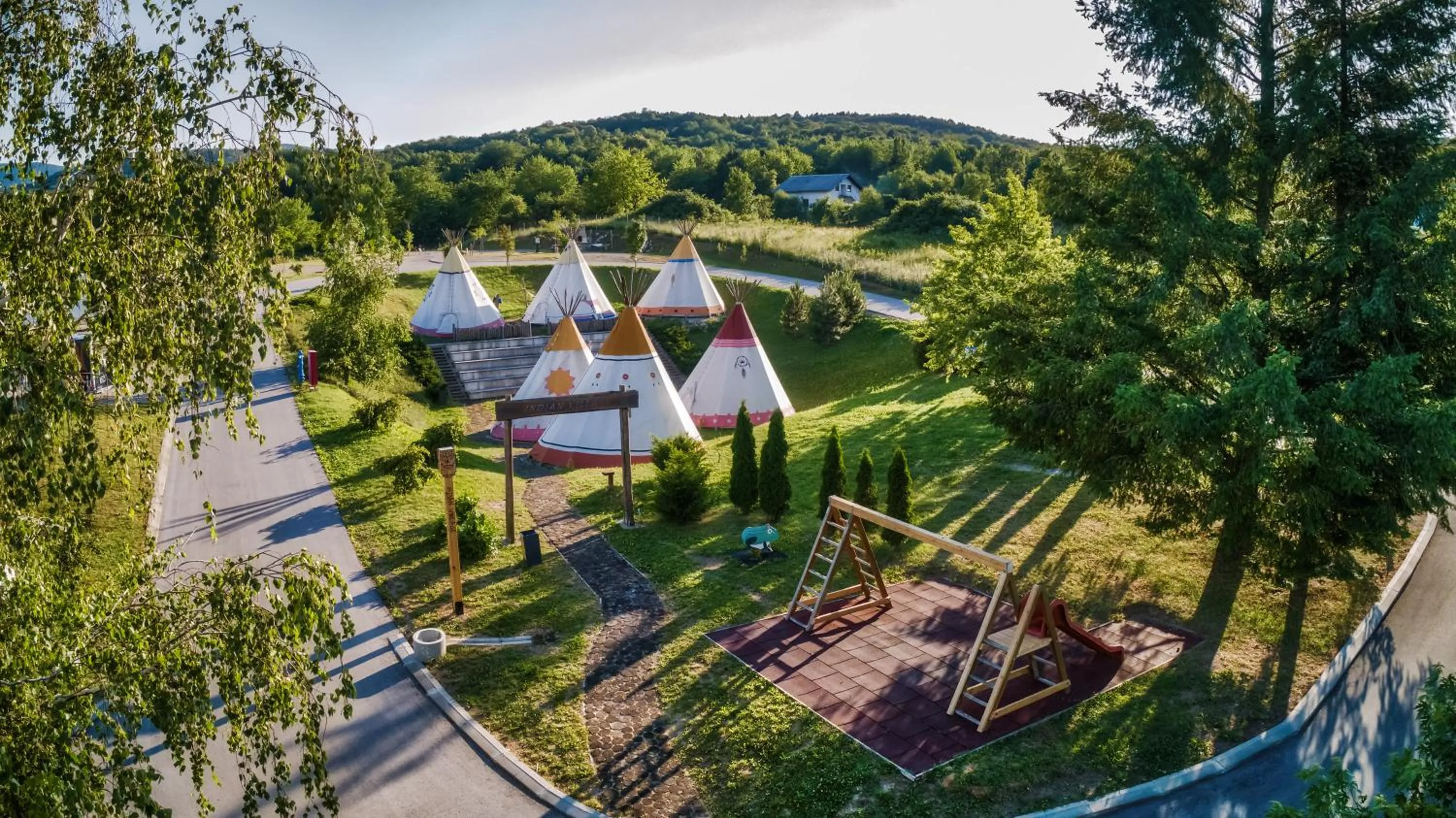 Bird's eye view in Plitvice Holiday Resort