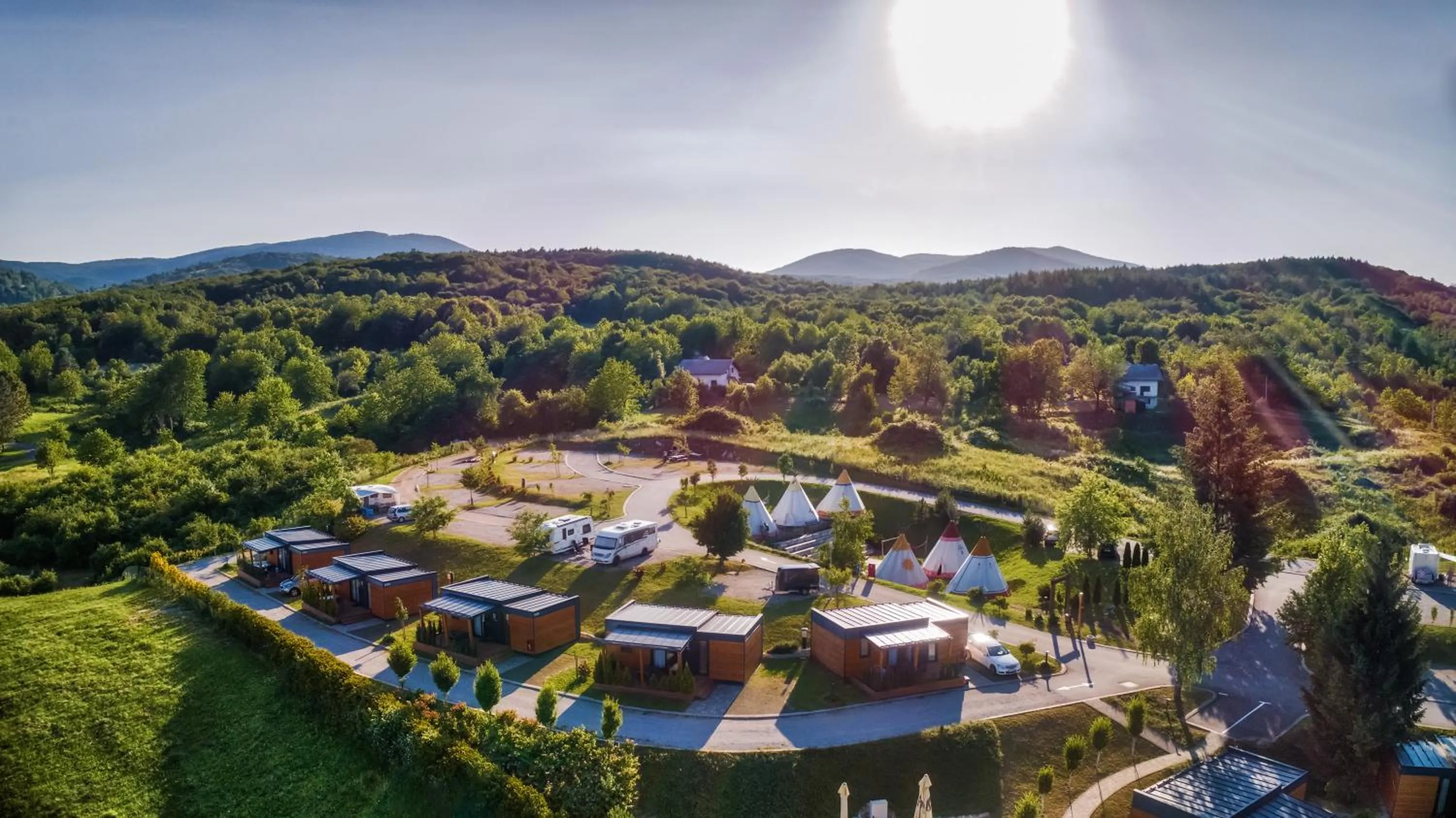 Bird's eye view in Plitvice Holiday Resort