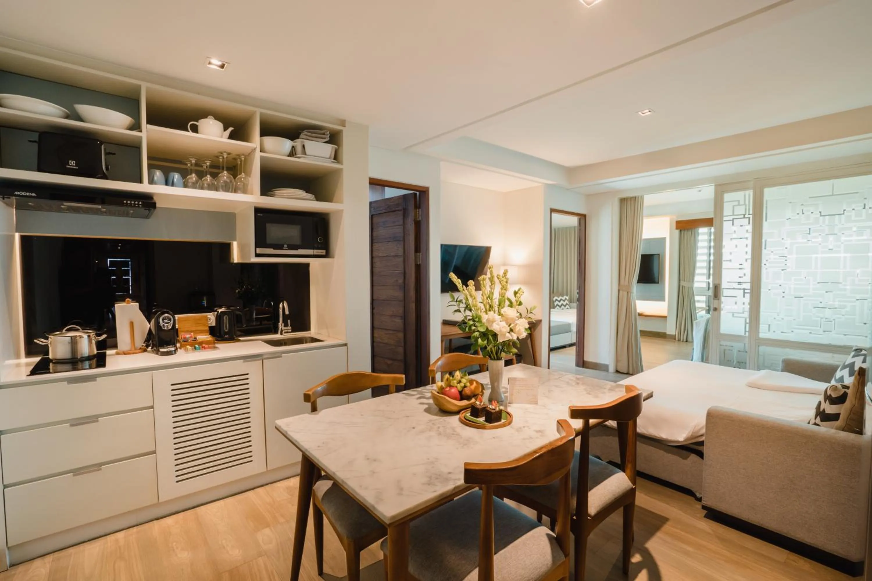 Kitchen or kitchenette in Rama Residence Padma