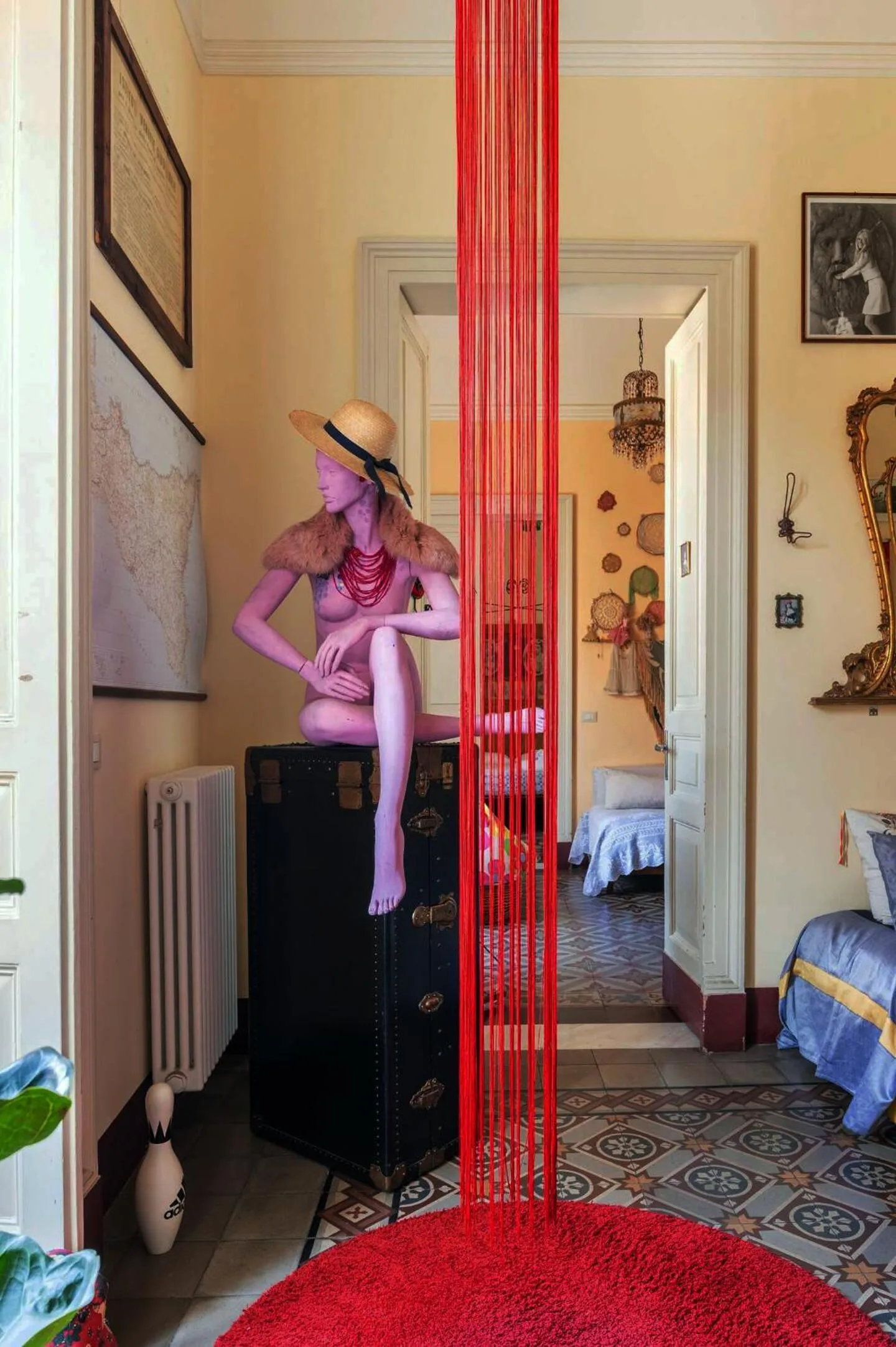 Decorative detail, Bed in La Cot B&B