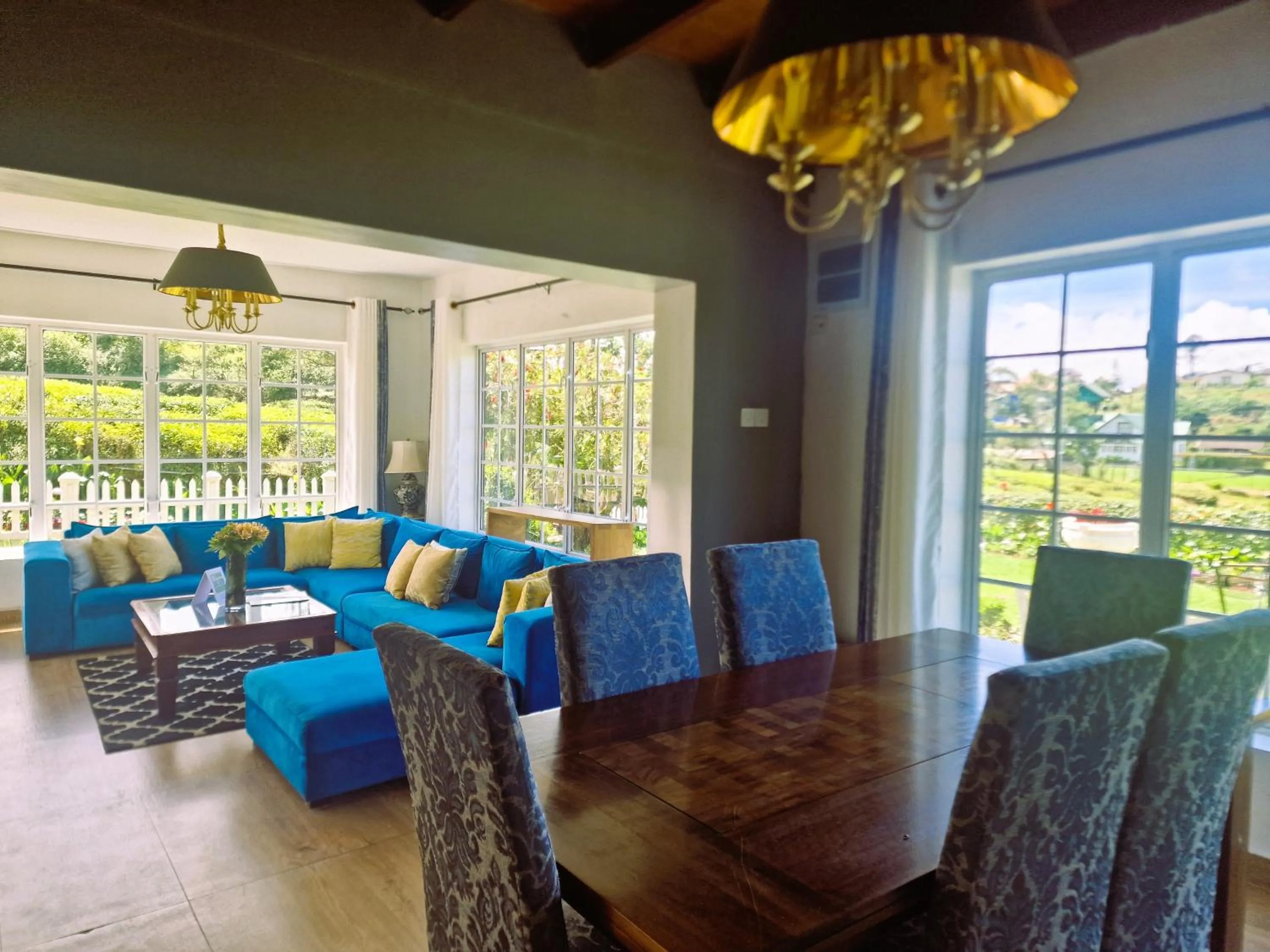 Dining area in The Tea Garden