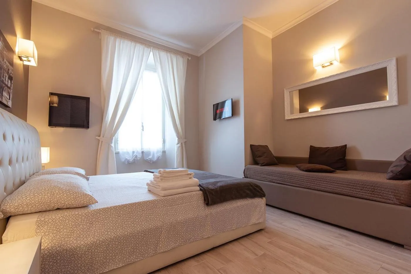 Bed in Central Vatican Rooms