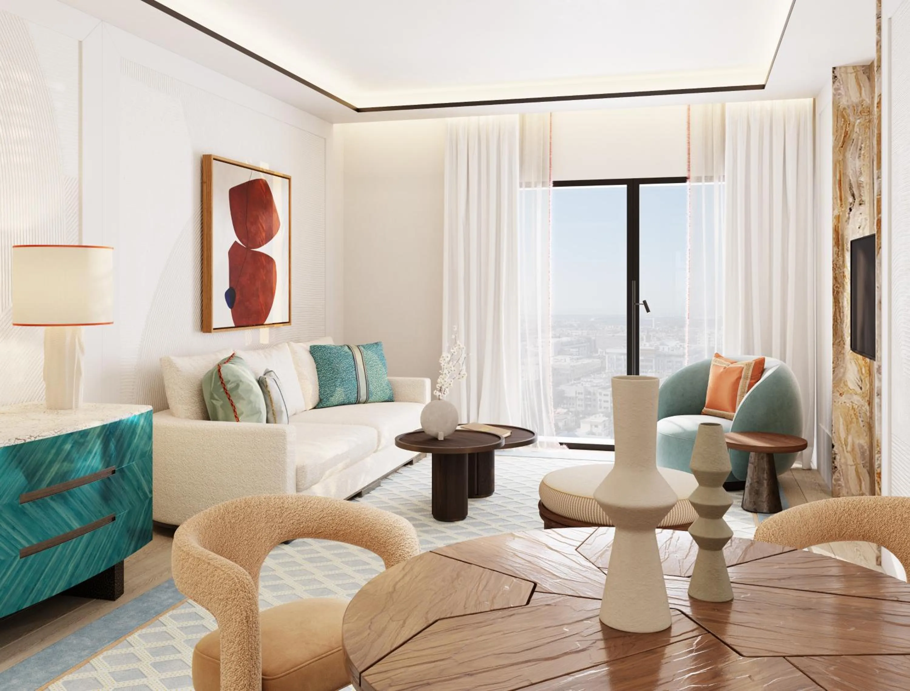 Living room in The View Rabat