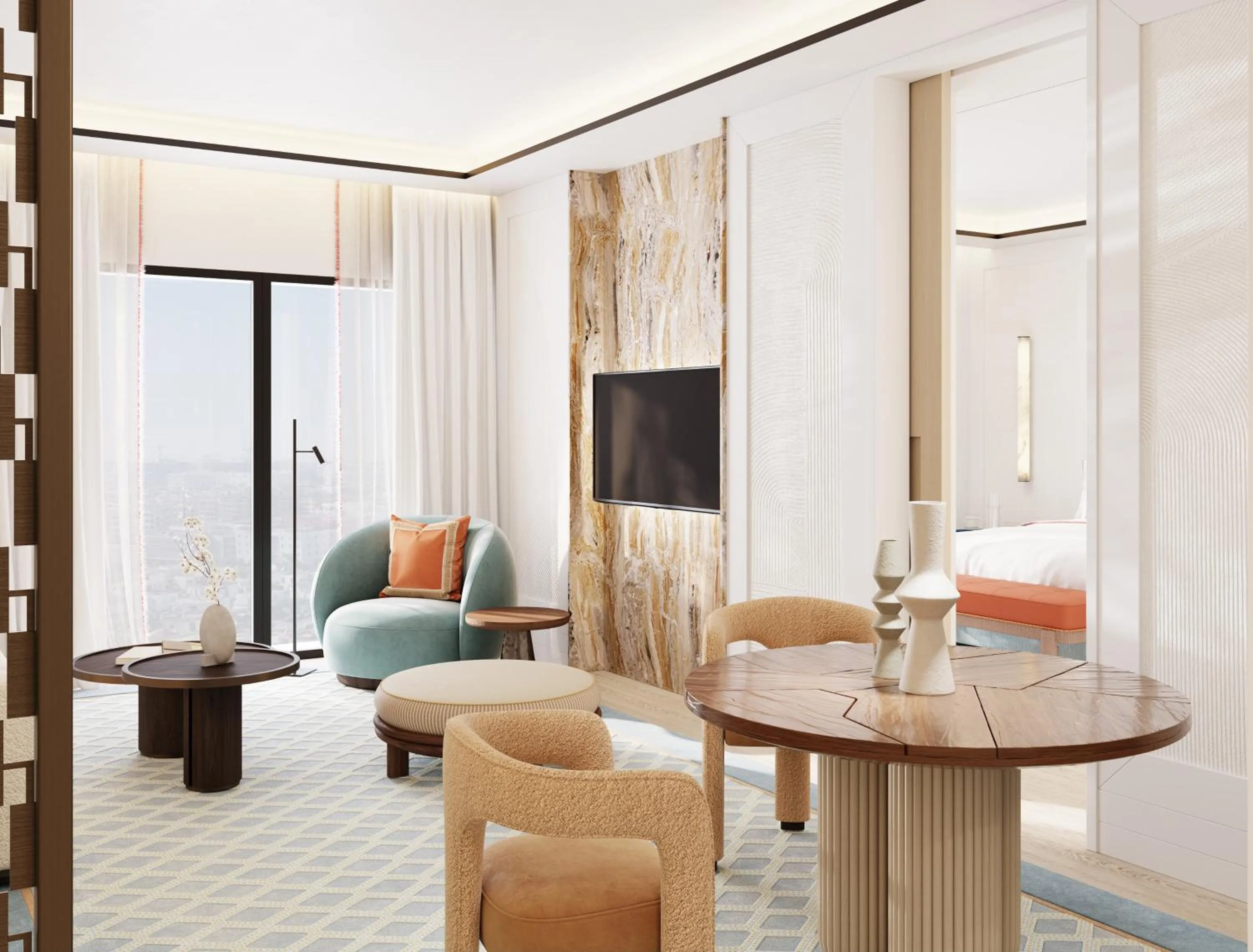 Living room in The View Rabat