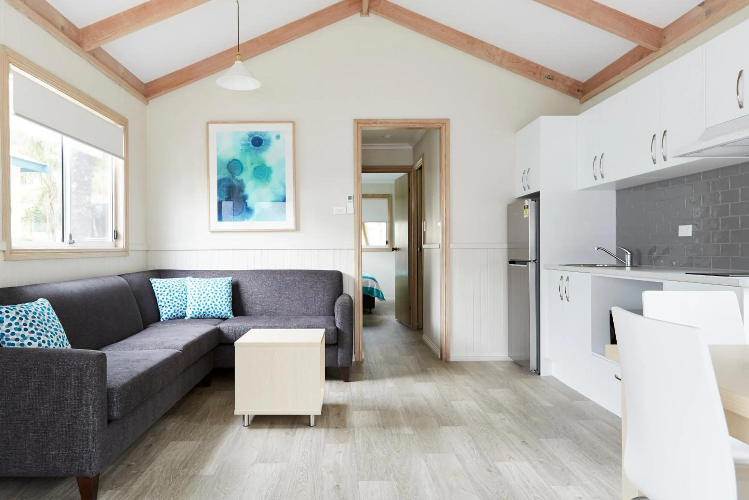 Living room in NRMA Port Macquarie Breakwall Holiday Park