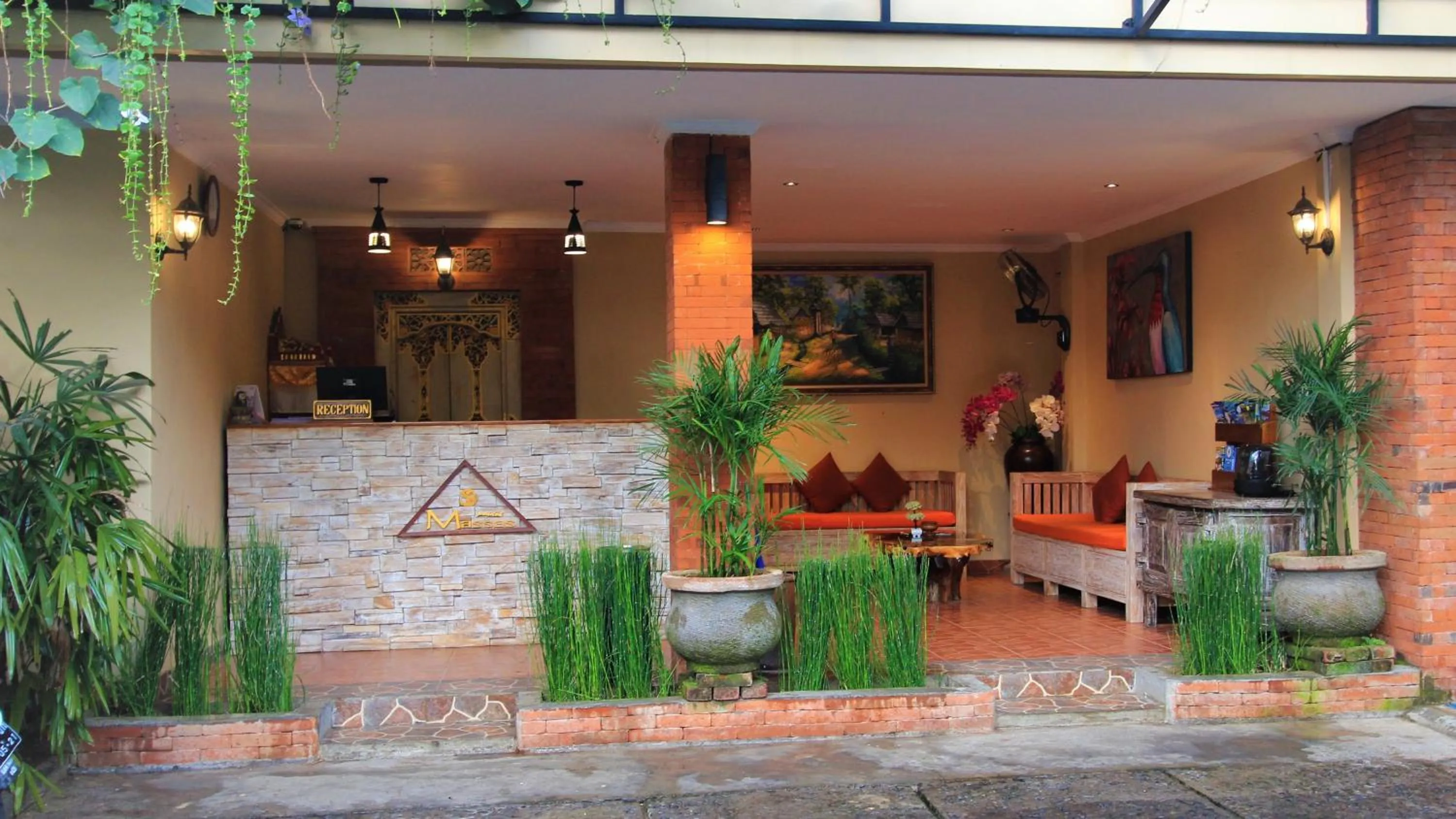 Lobby or reception in Pondok Massas Ubud
