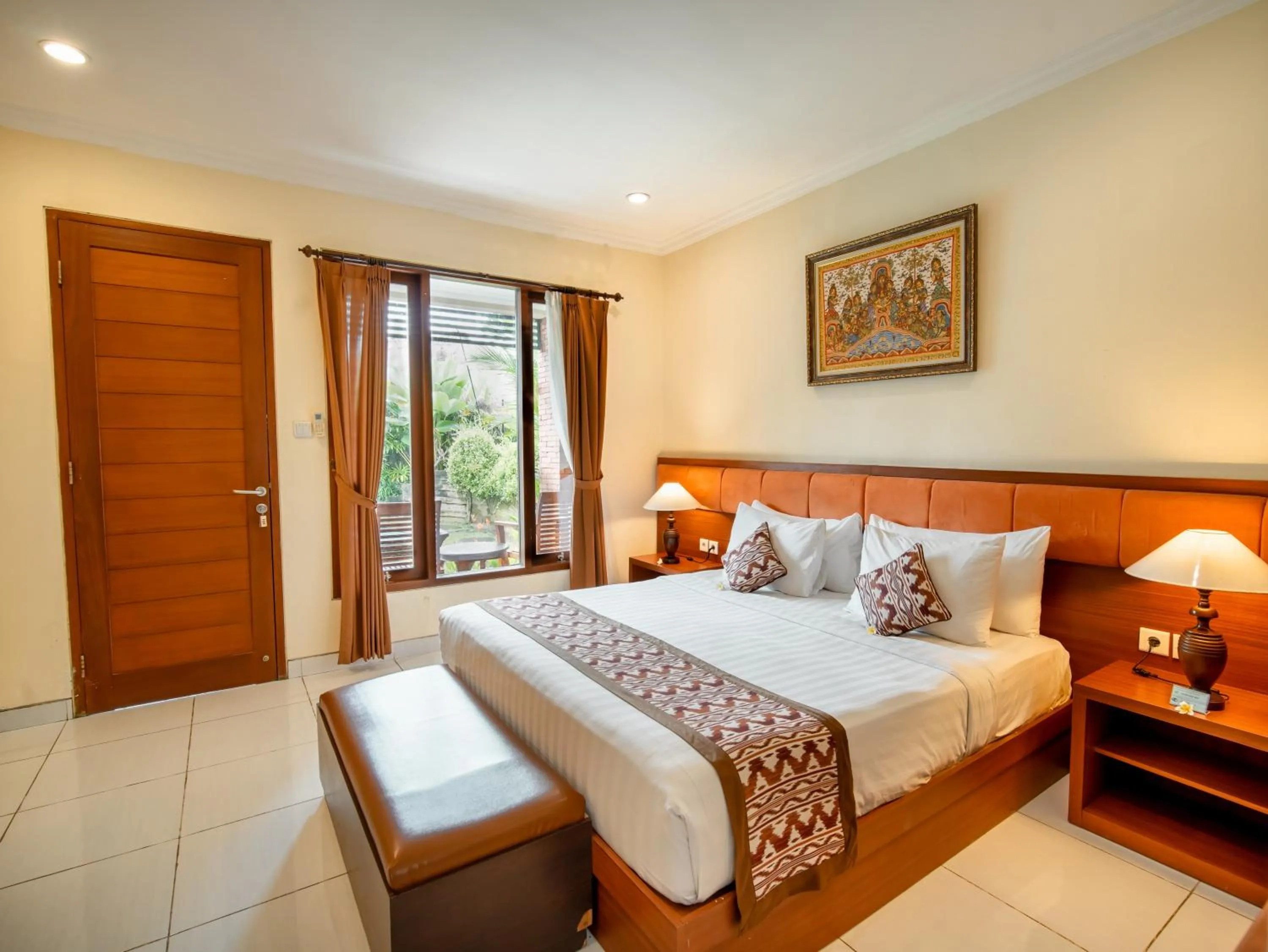 Pool view, Bed in Pondok Massas Ubud