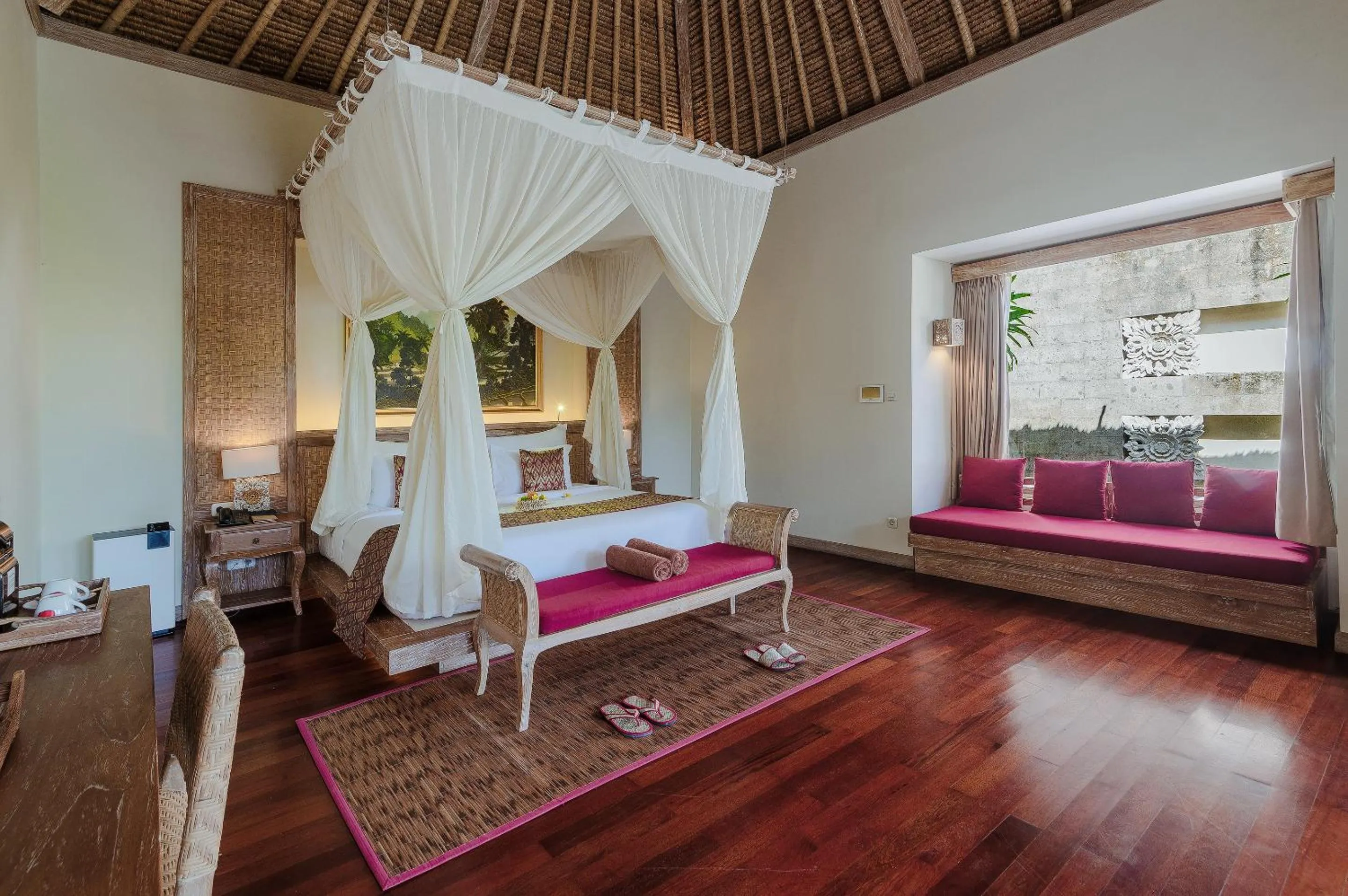 Bed in The Udaya Resorts and Spa