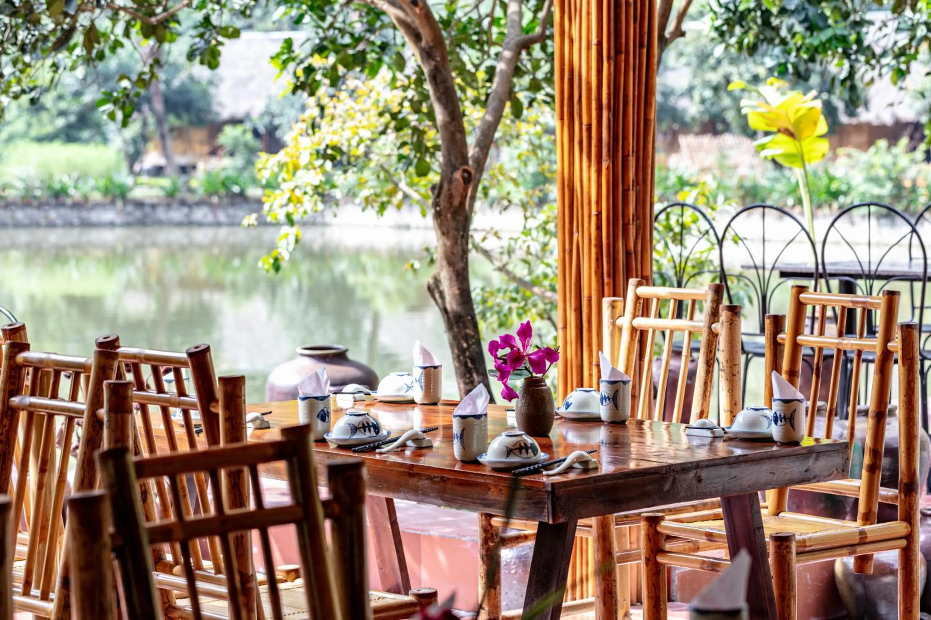 Dining area in An's Eco Garden Resort