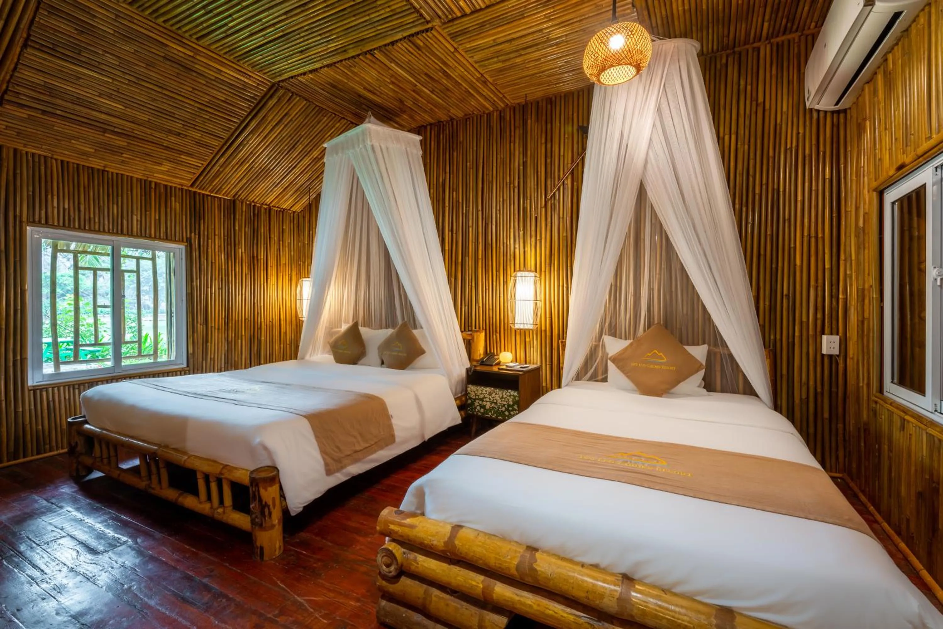 Photo of the whole room, Bed in An's Eco Garden Resort
