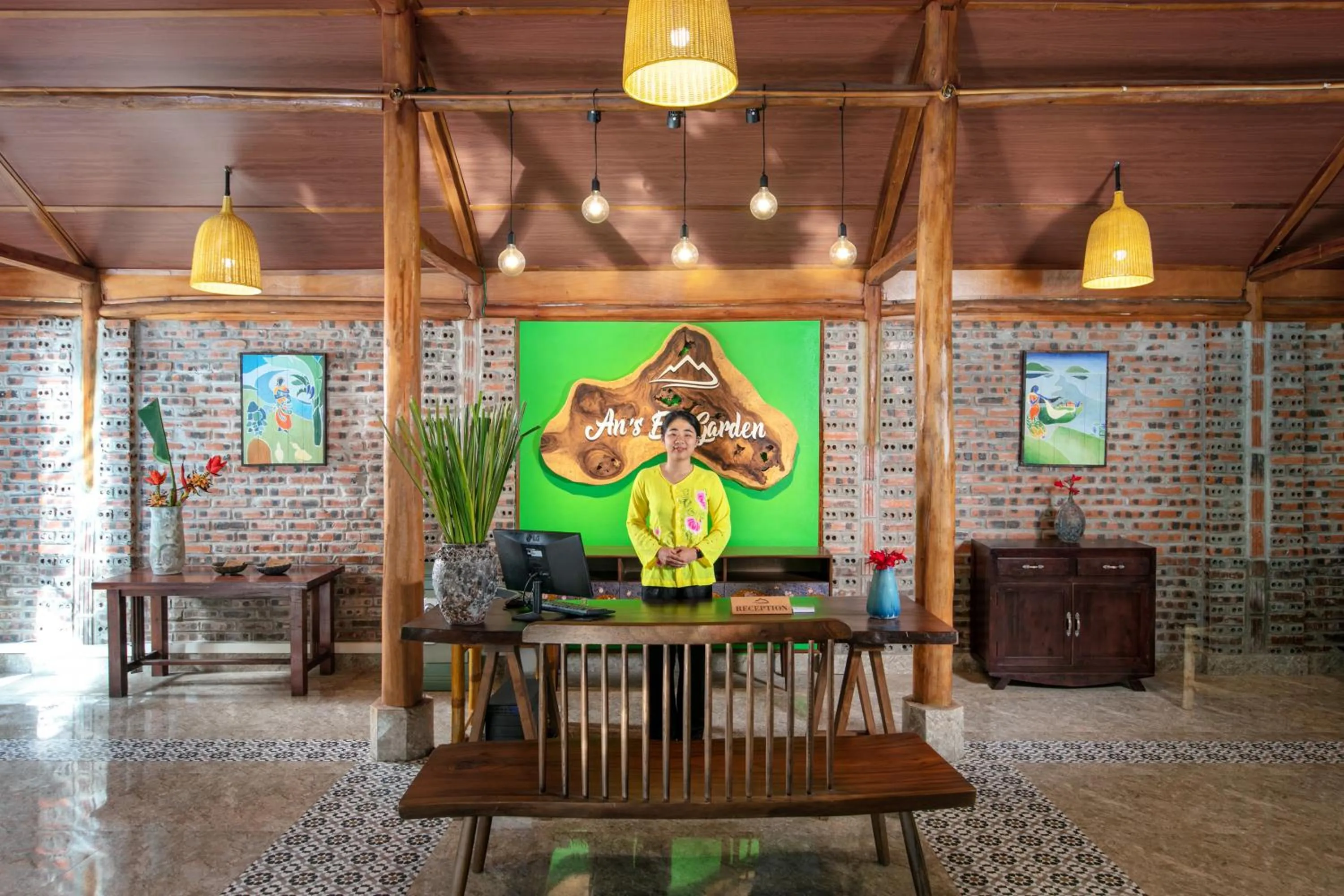 Lobby or reception in An's Eco Garden Resort