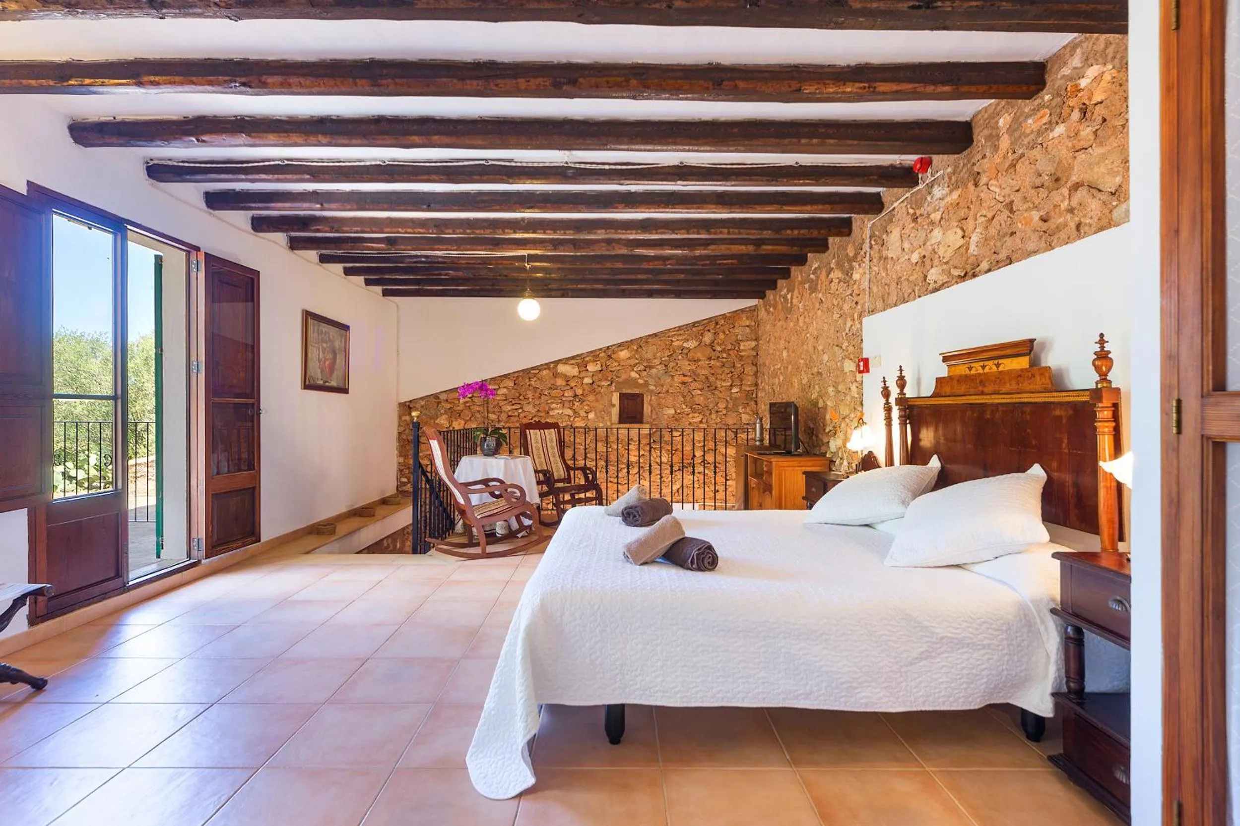 Bedroom, Bed in Agroturisme Ca'n Gaia