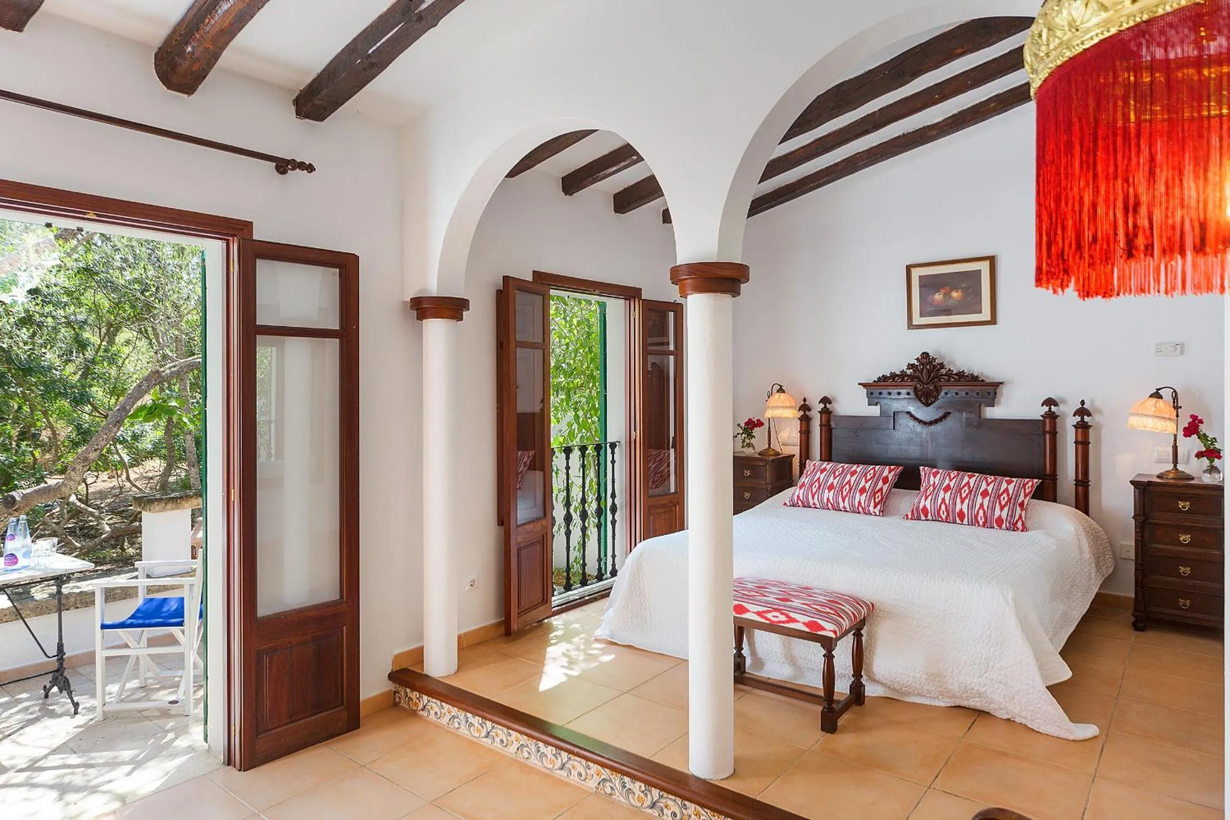 Balcony/Terrace, Bed in Agroturisme Ca'n Gaia