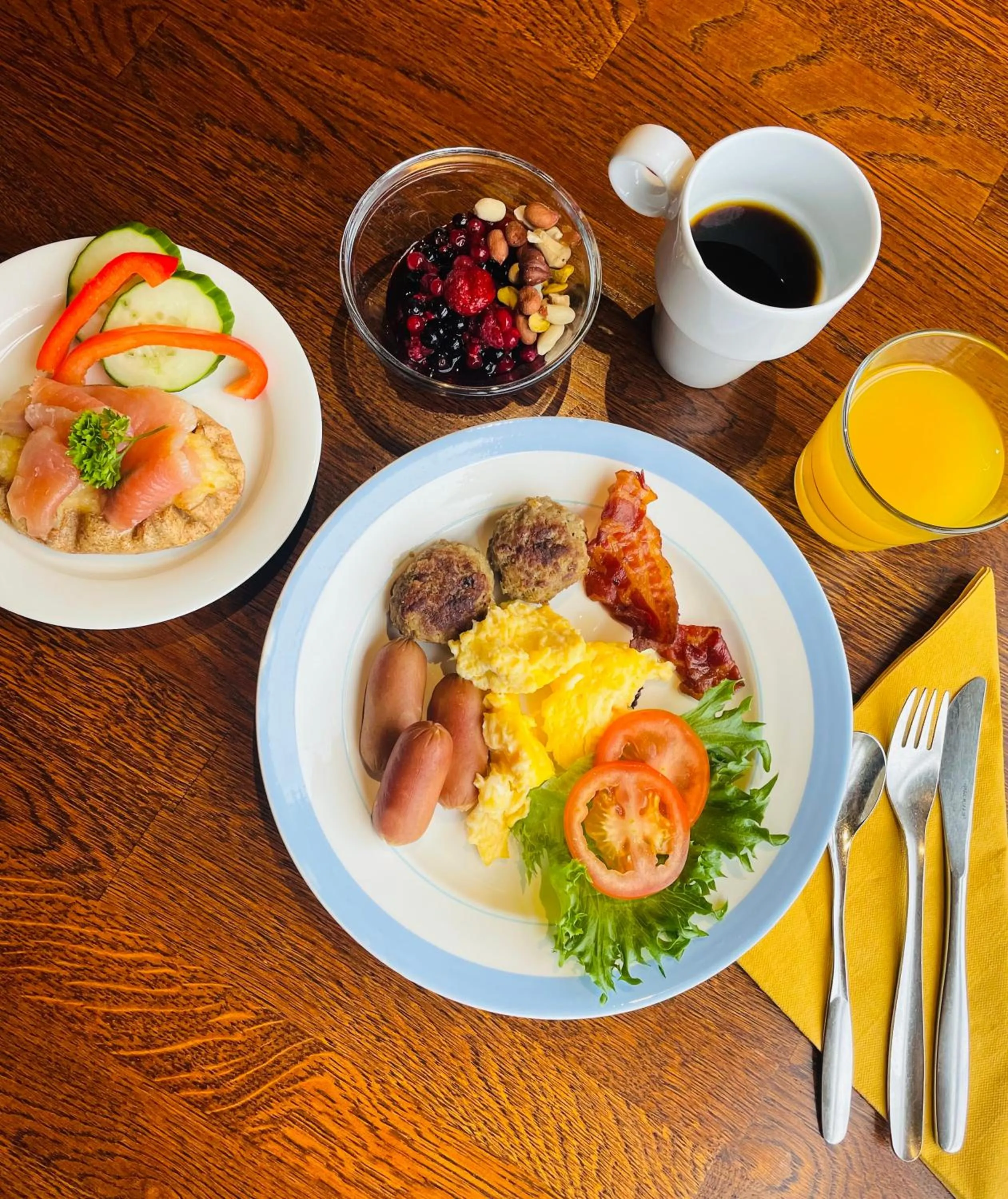 Breakfast in Hotelli Puustelli Lieksa