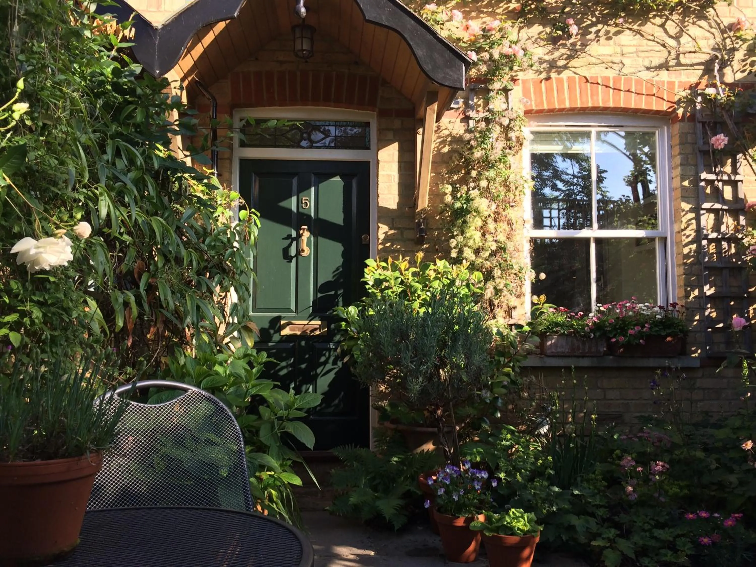 Garden view in Old Station Gardens, SW London