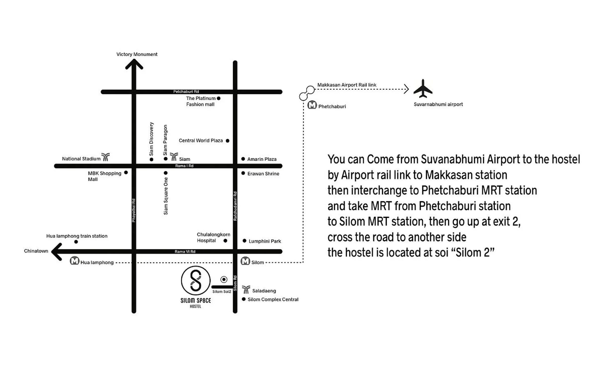 On site in Silom Space Hostel
