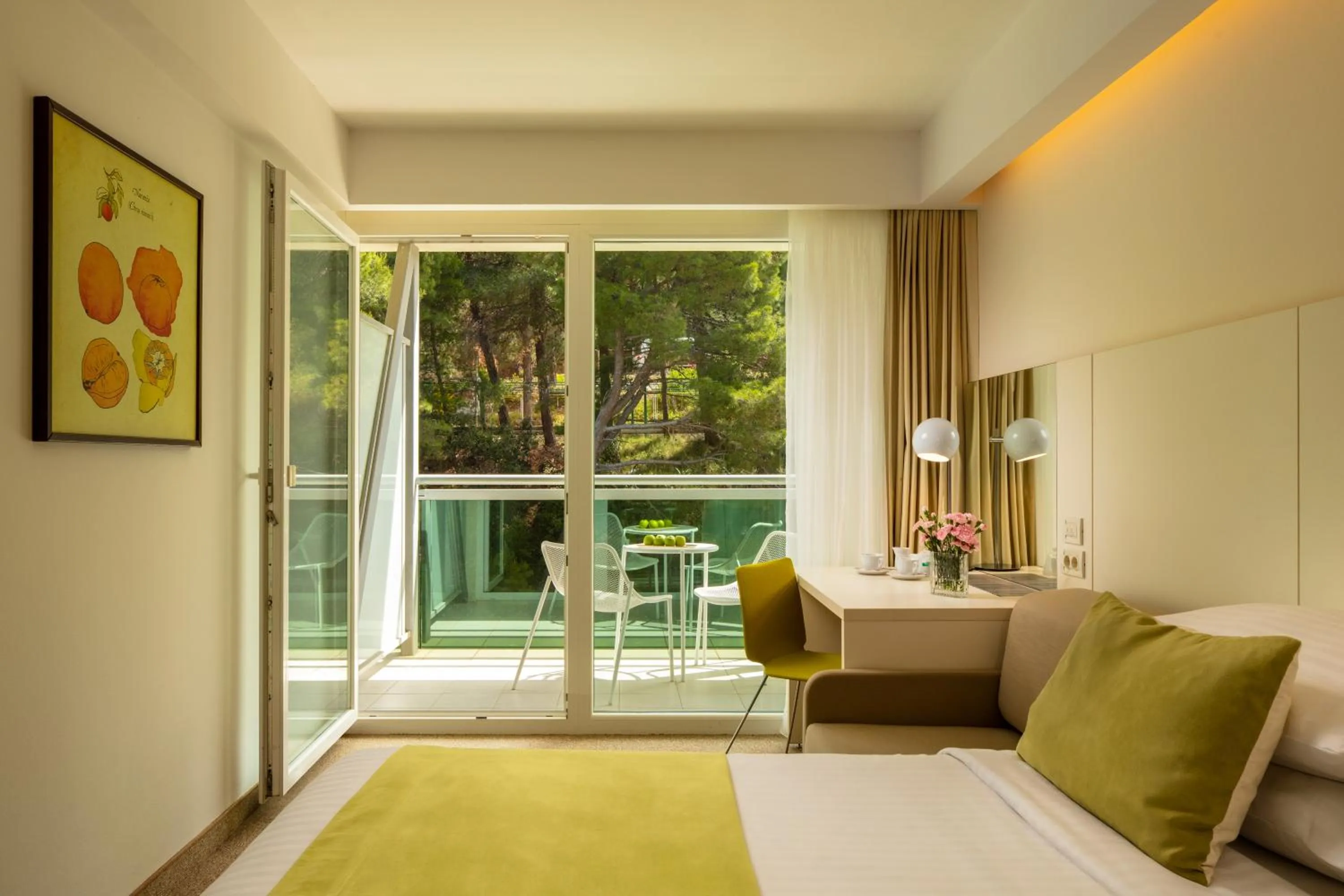 Bed in Family Hotel Vespera