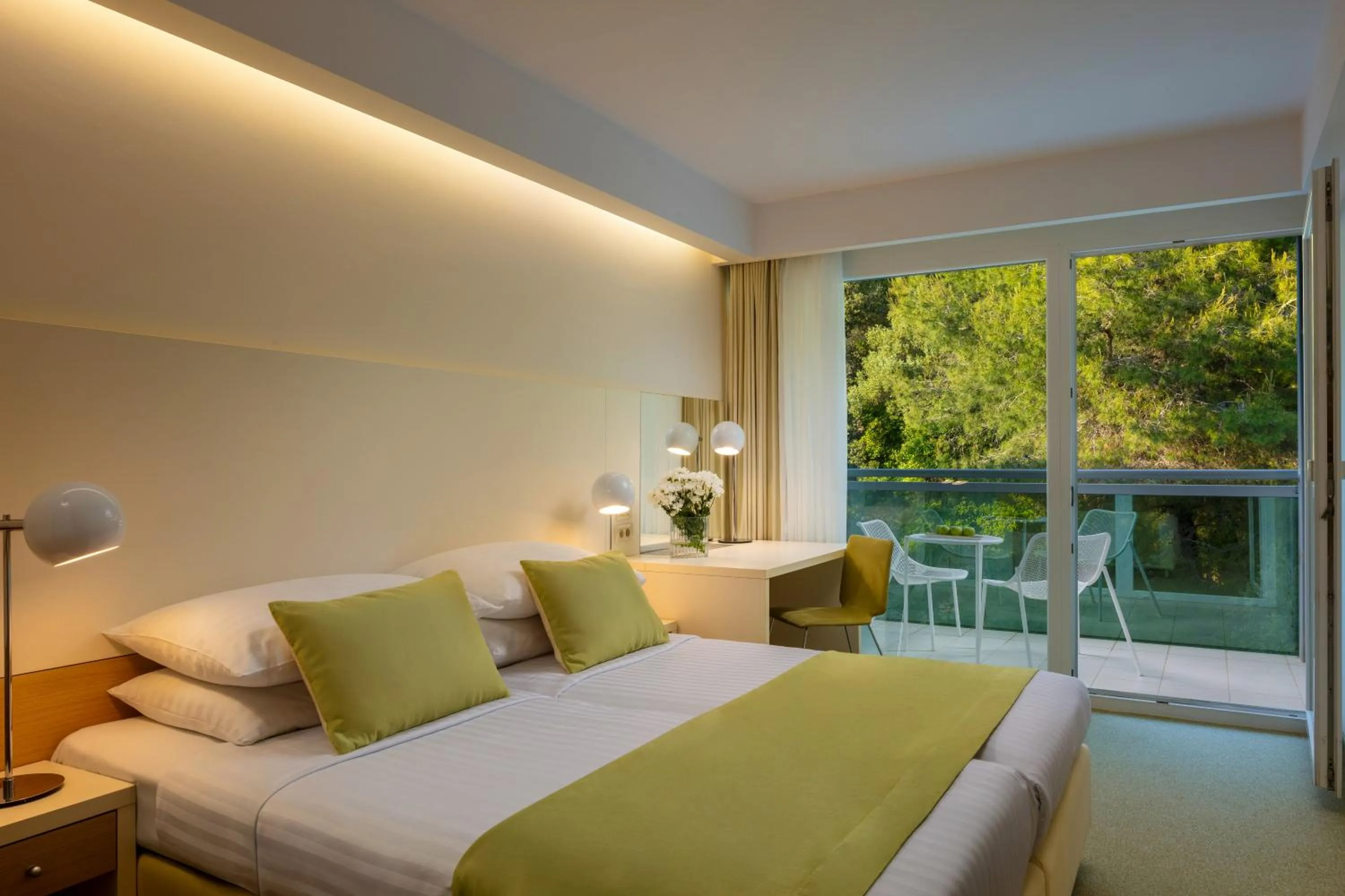 Bed in Family Hotel Vespera