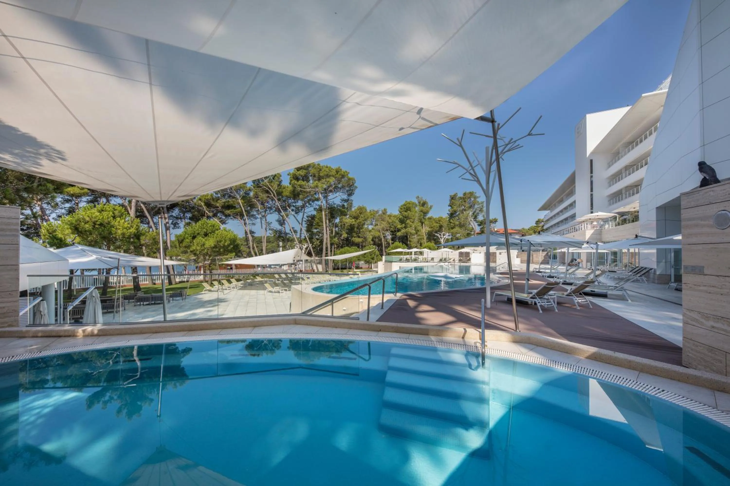 Swimming pool in Hotel Bellevue