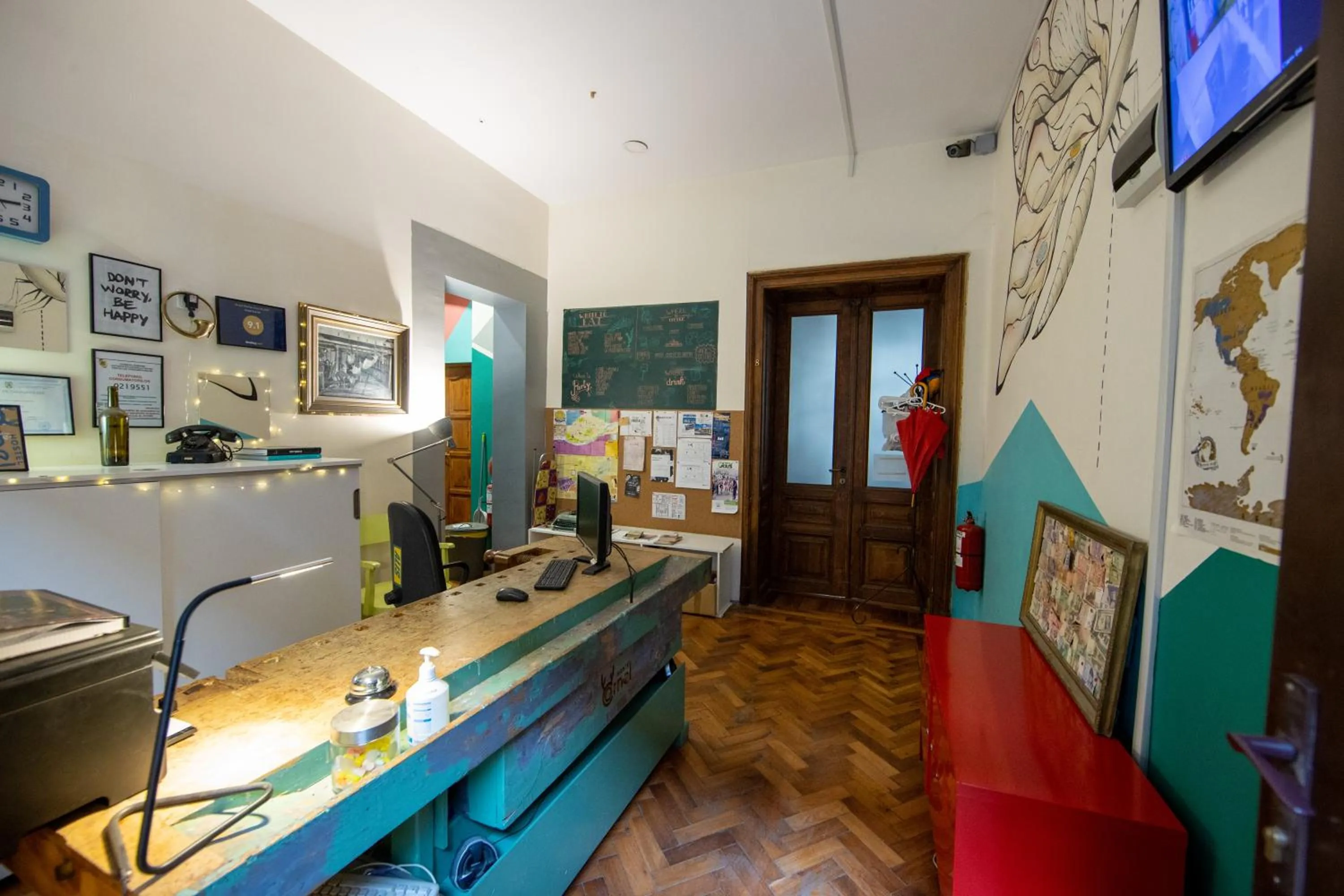 Lobby or reception in Hostel Cornel