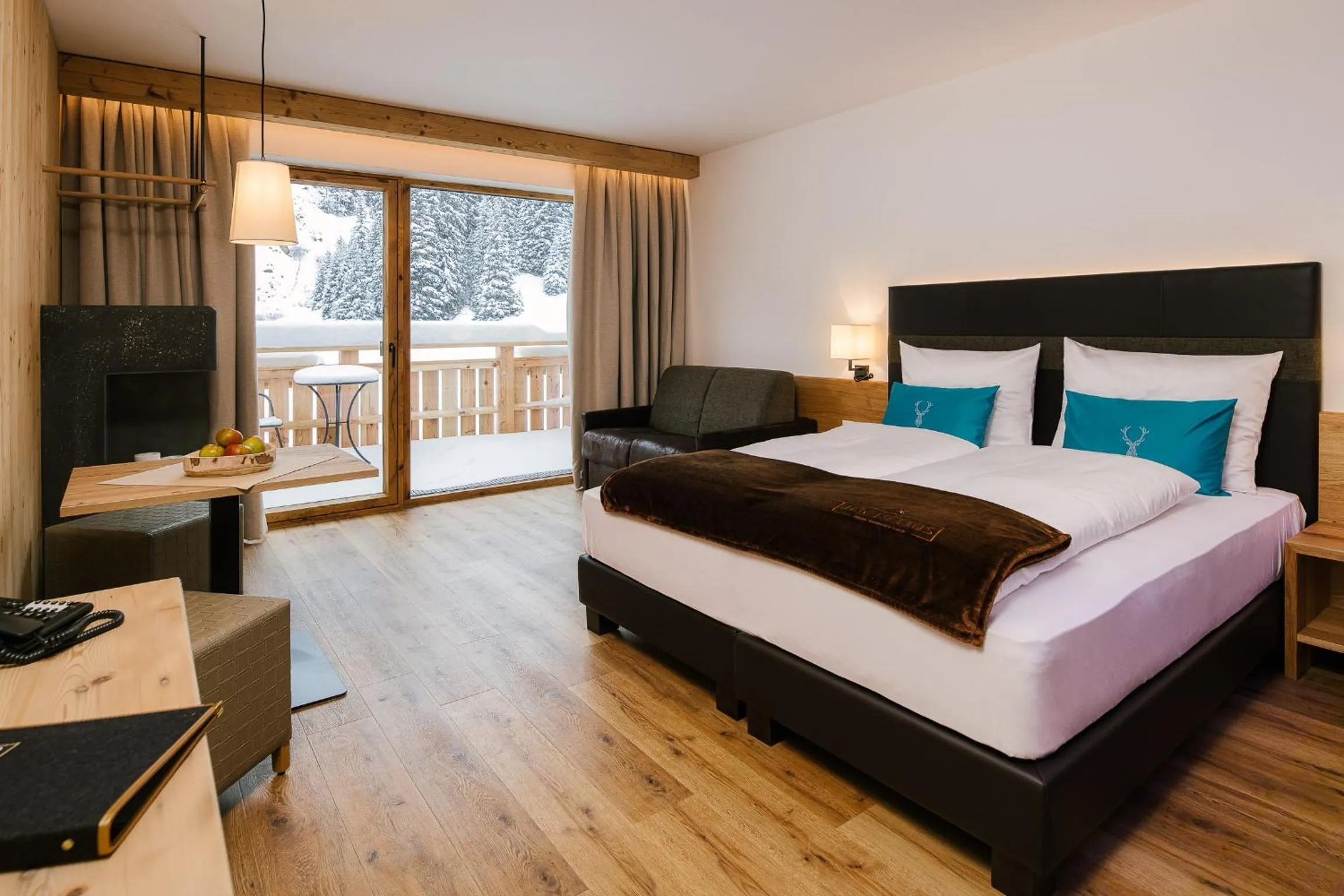 Bed in Bergresort Das Jochelius Ski-in & Ski-out
