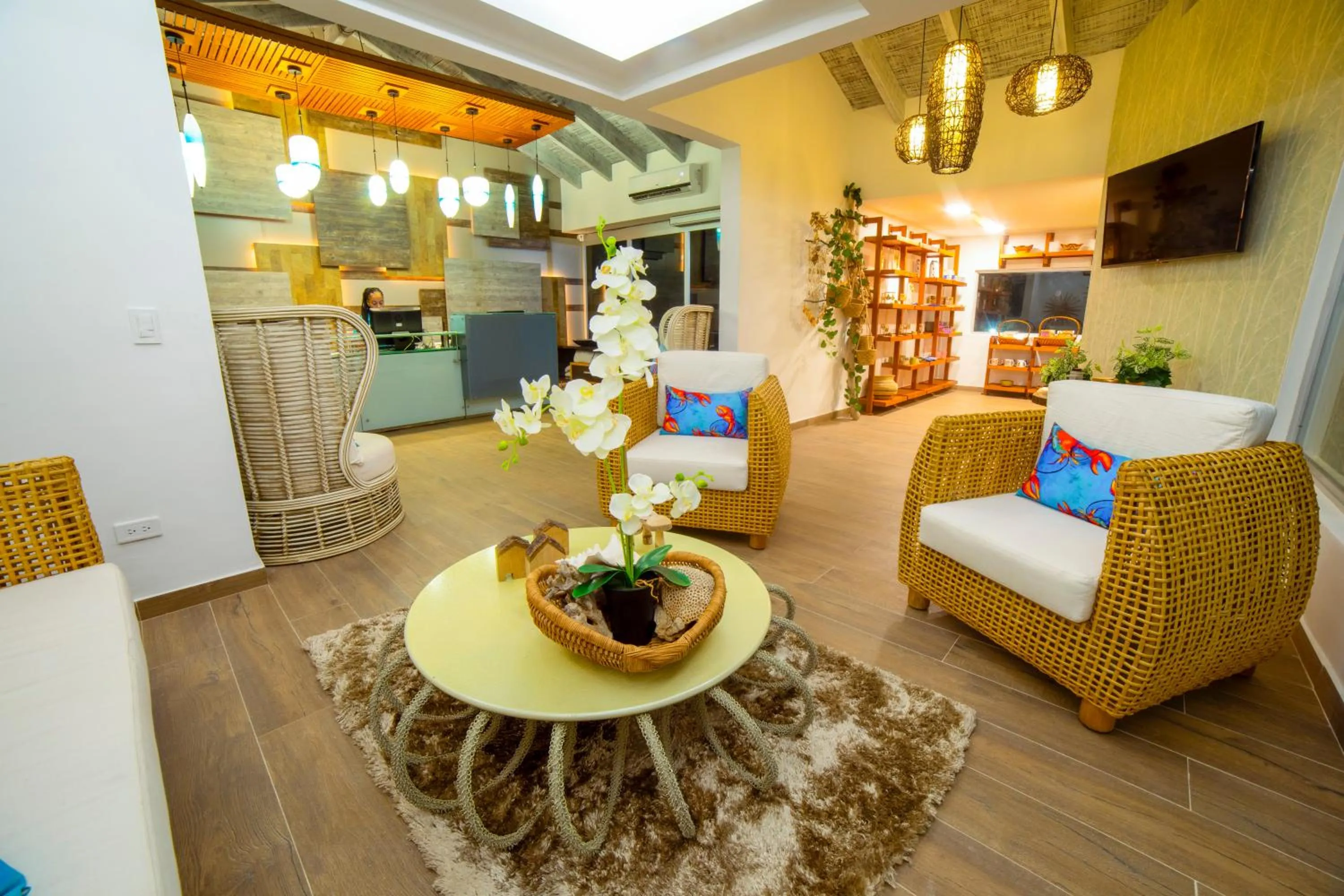 Lobby or reception in Solare SAI Ecohotel