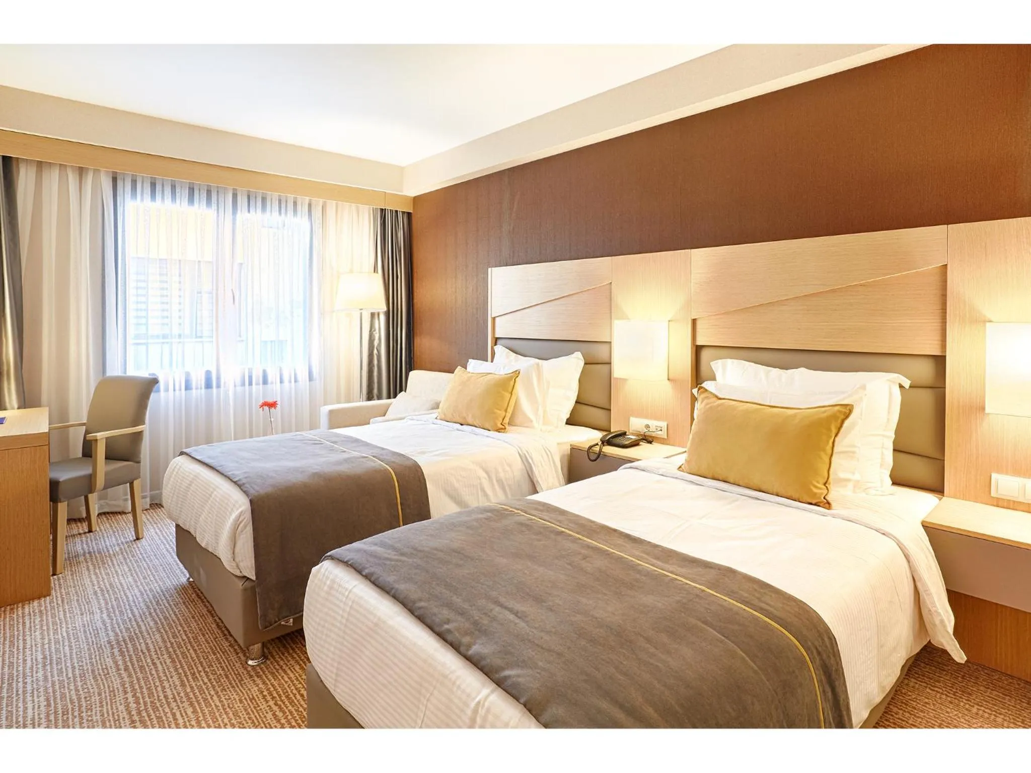 Coffee/tea facilities, Bed in Kordon Hotel Çankaya