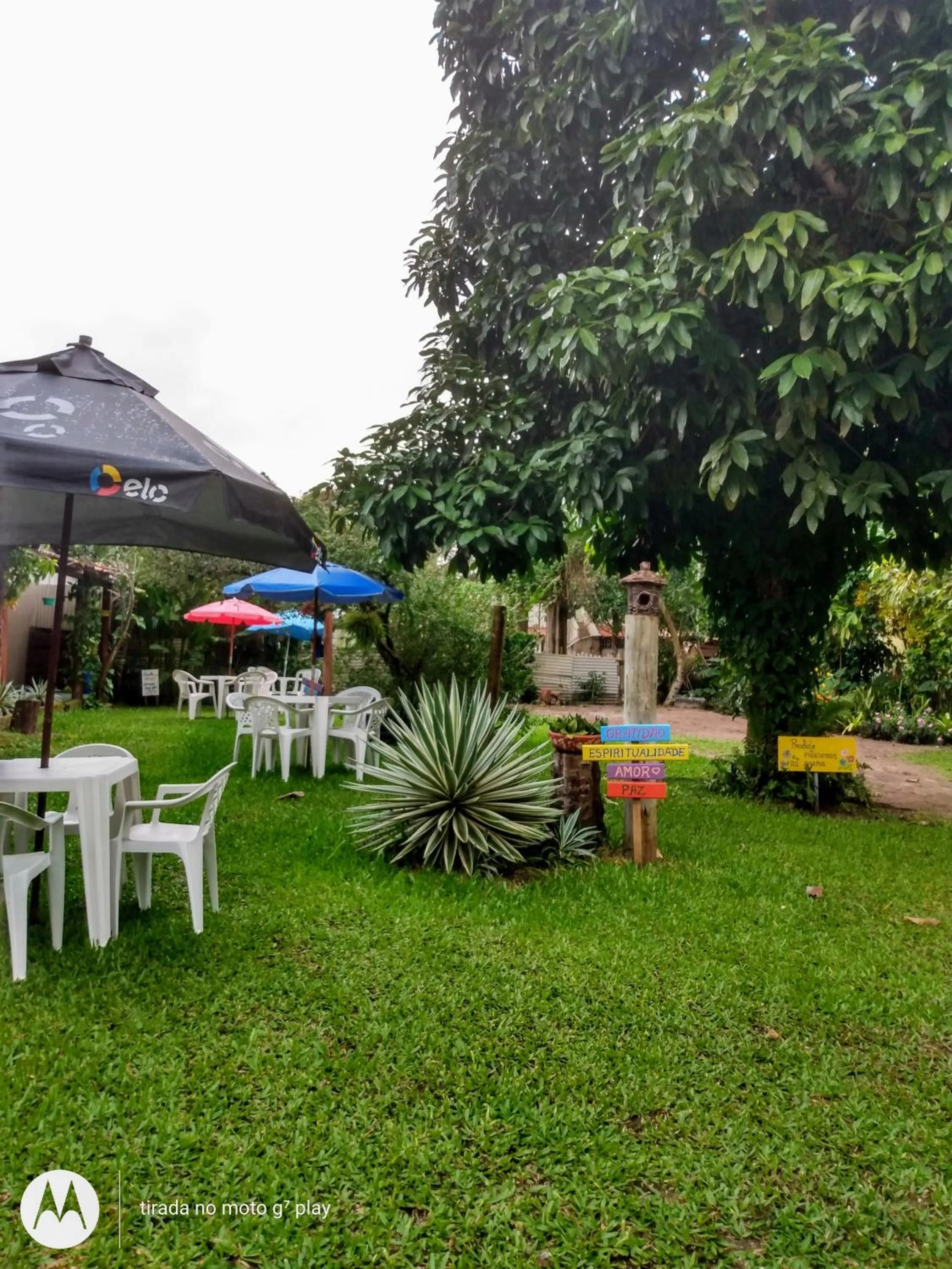 Garden view in Pousada Estrela do Mar