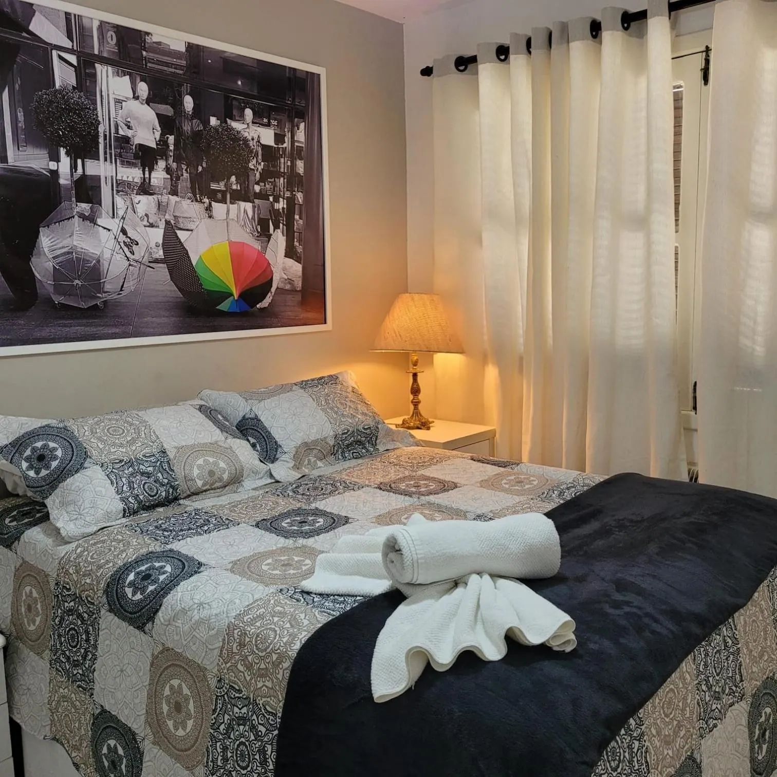 Bed in Geriba Apart Hotel