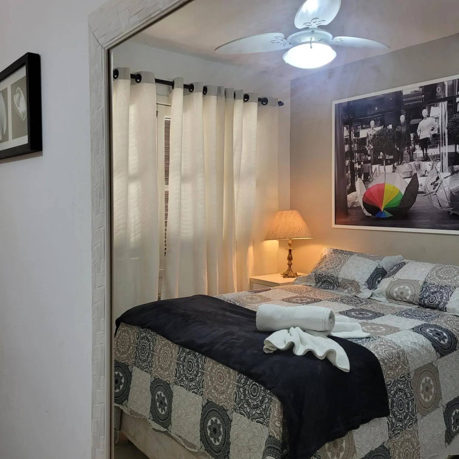 Bed in Geriba Apart Hotel