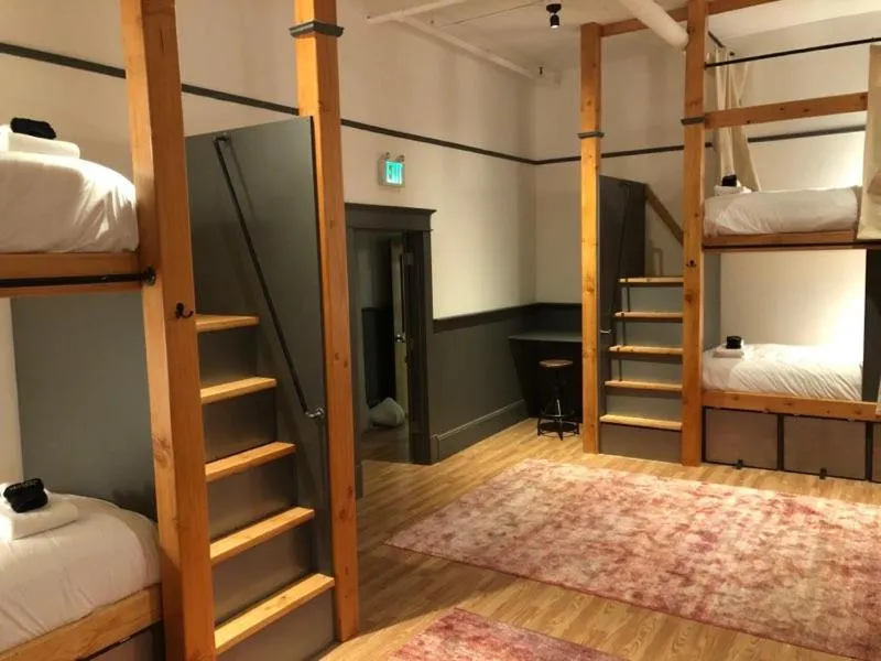 Bed in Hood River Hotel