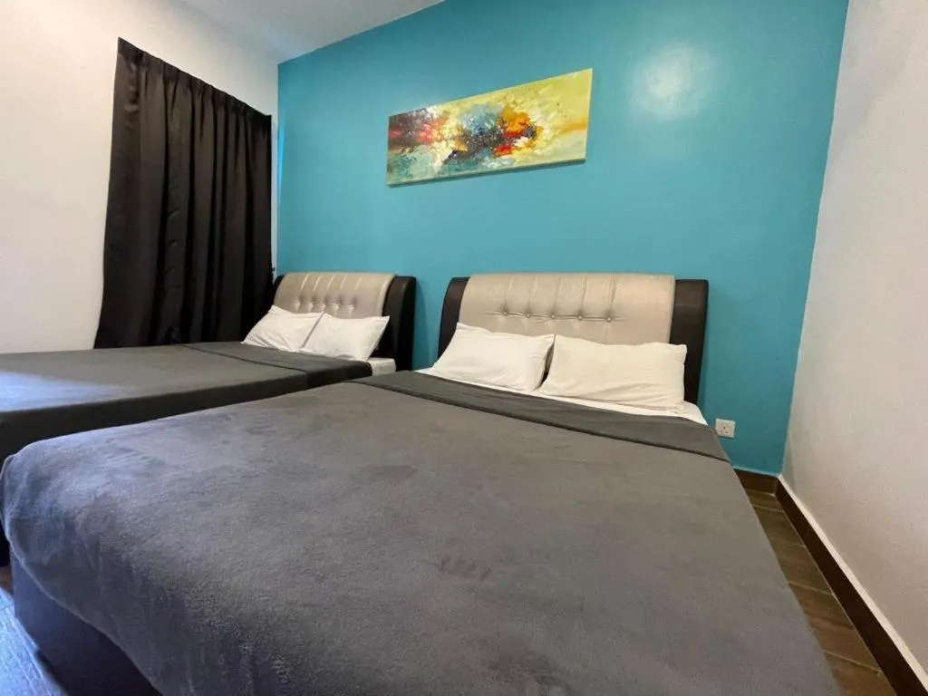 Bed in DreamScape Apartment @ Golden Hill