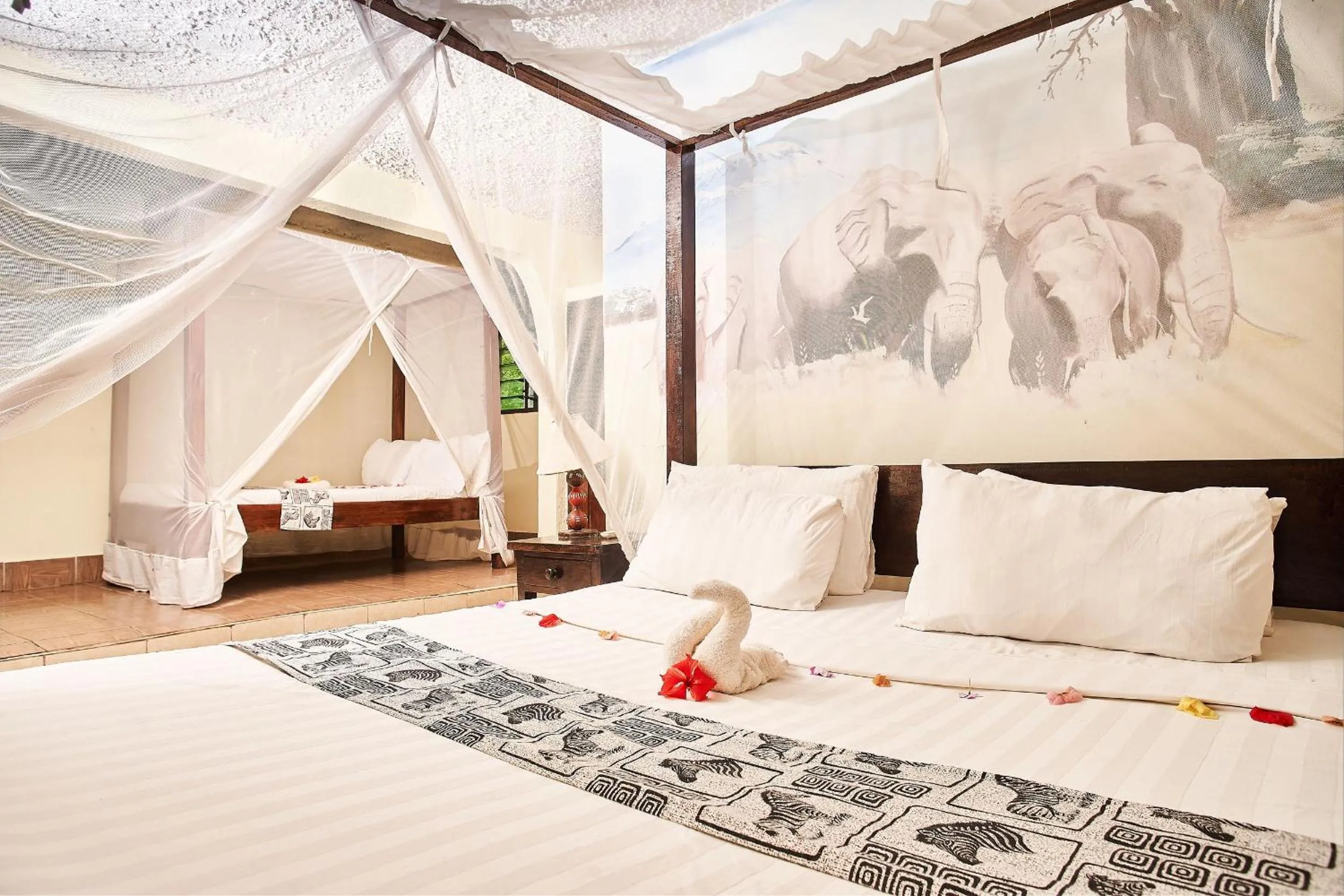 Bed in Coral Beach Resort