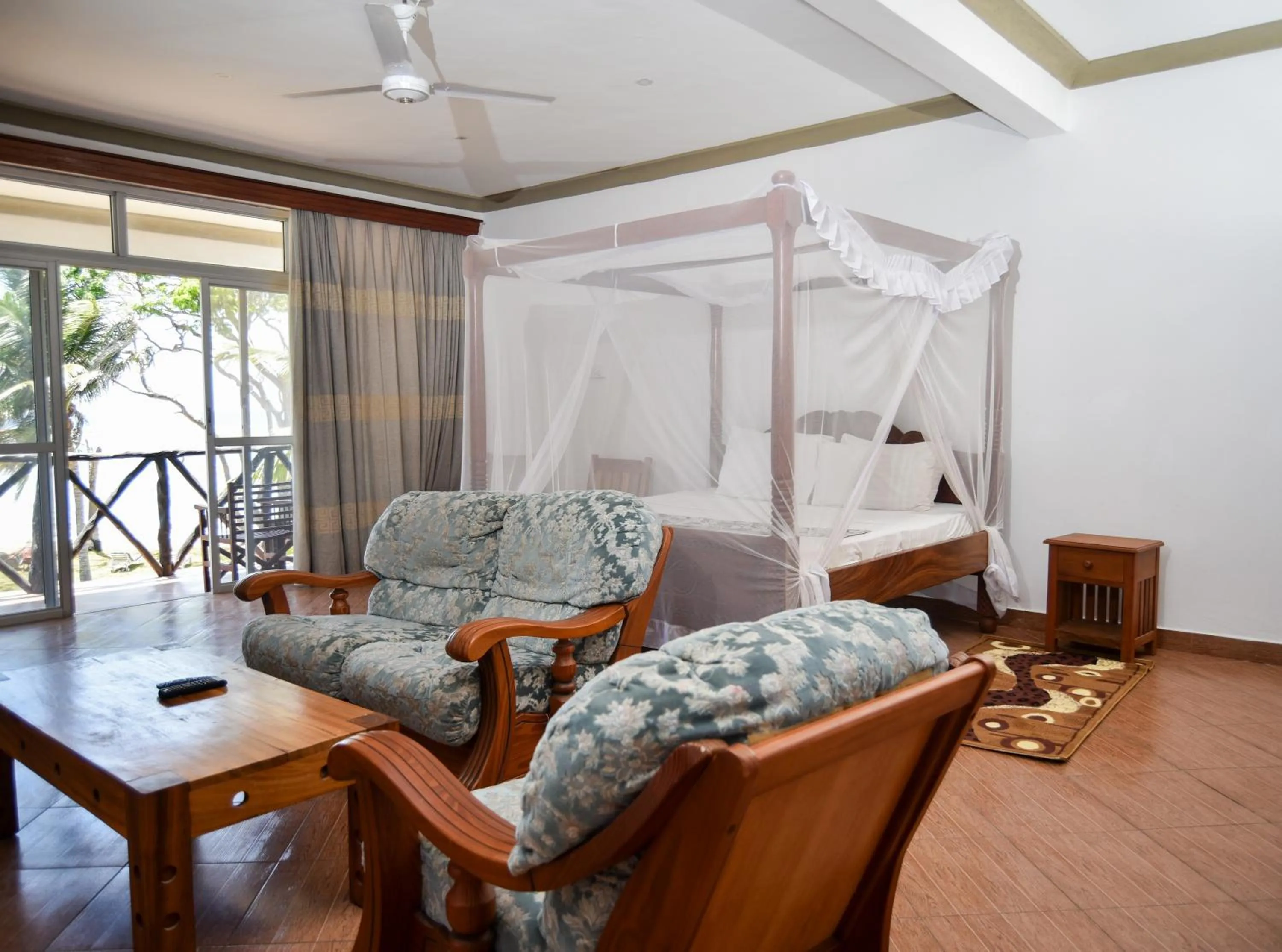 Seating area in Coral Beach Resort