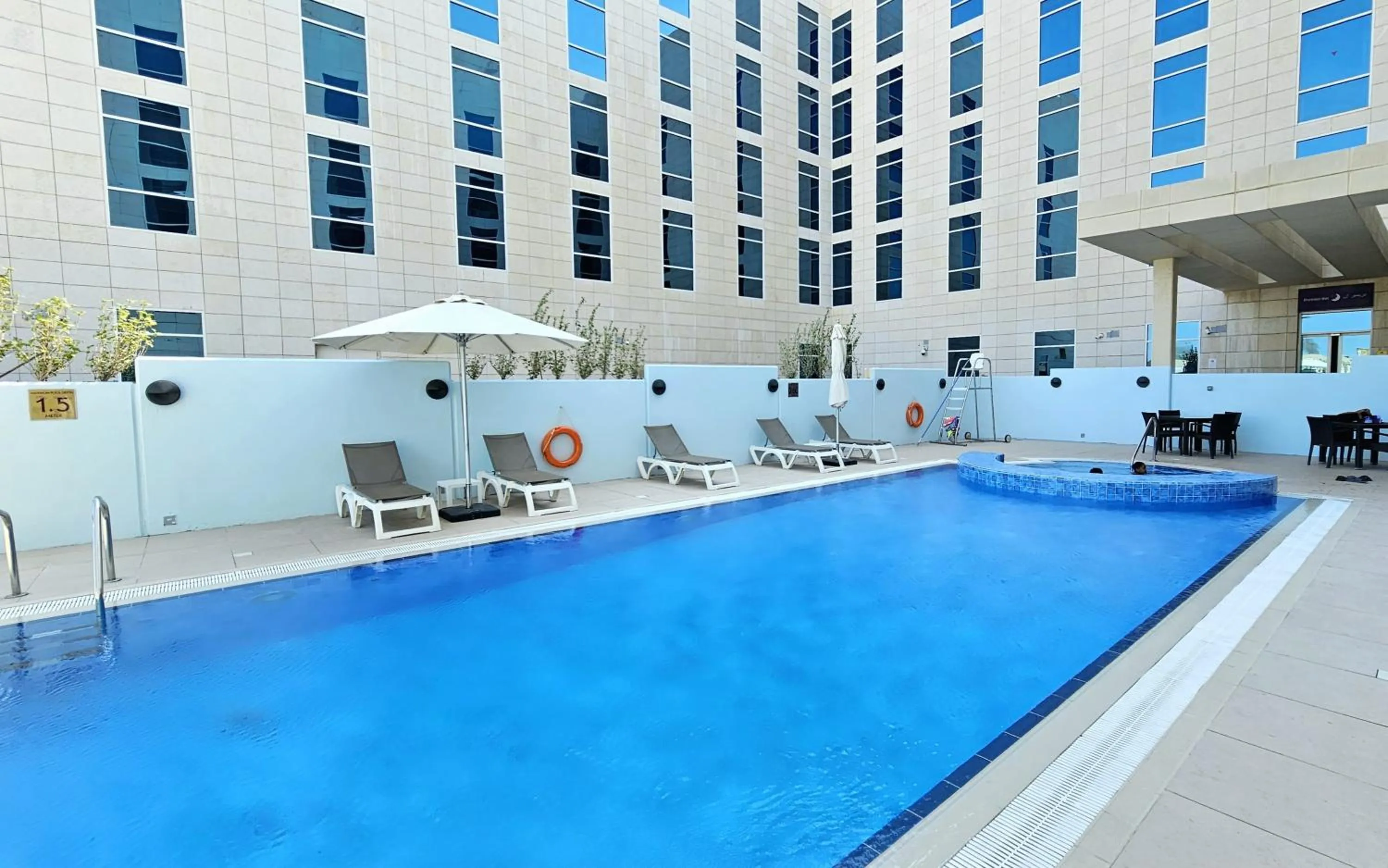 Pool view in Premier Inn Doha Education City